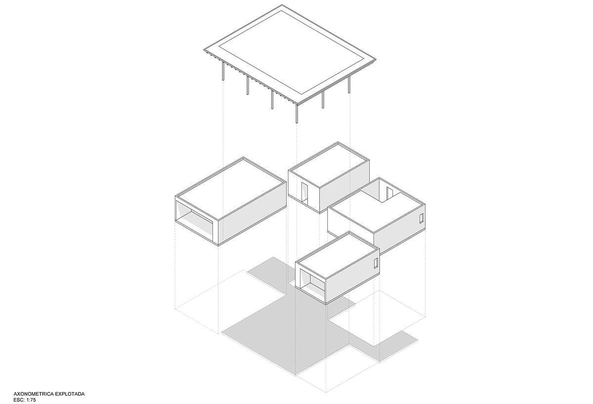 Detailed plans reveal the home’s layout, spatial flow, and connection to the surrounding landscape, highlighting the relationship between indoor and outdoor spaces.