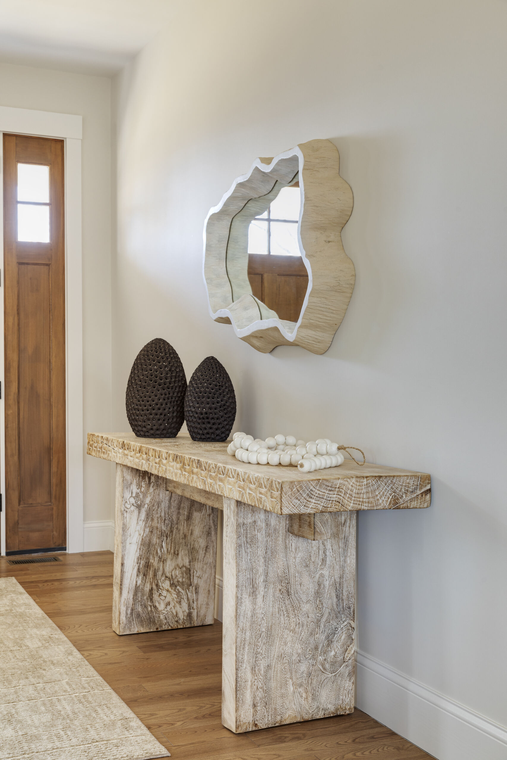 A serene, nature-inspired home filled with personal touches.