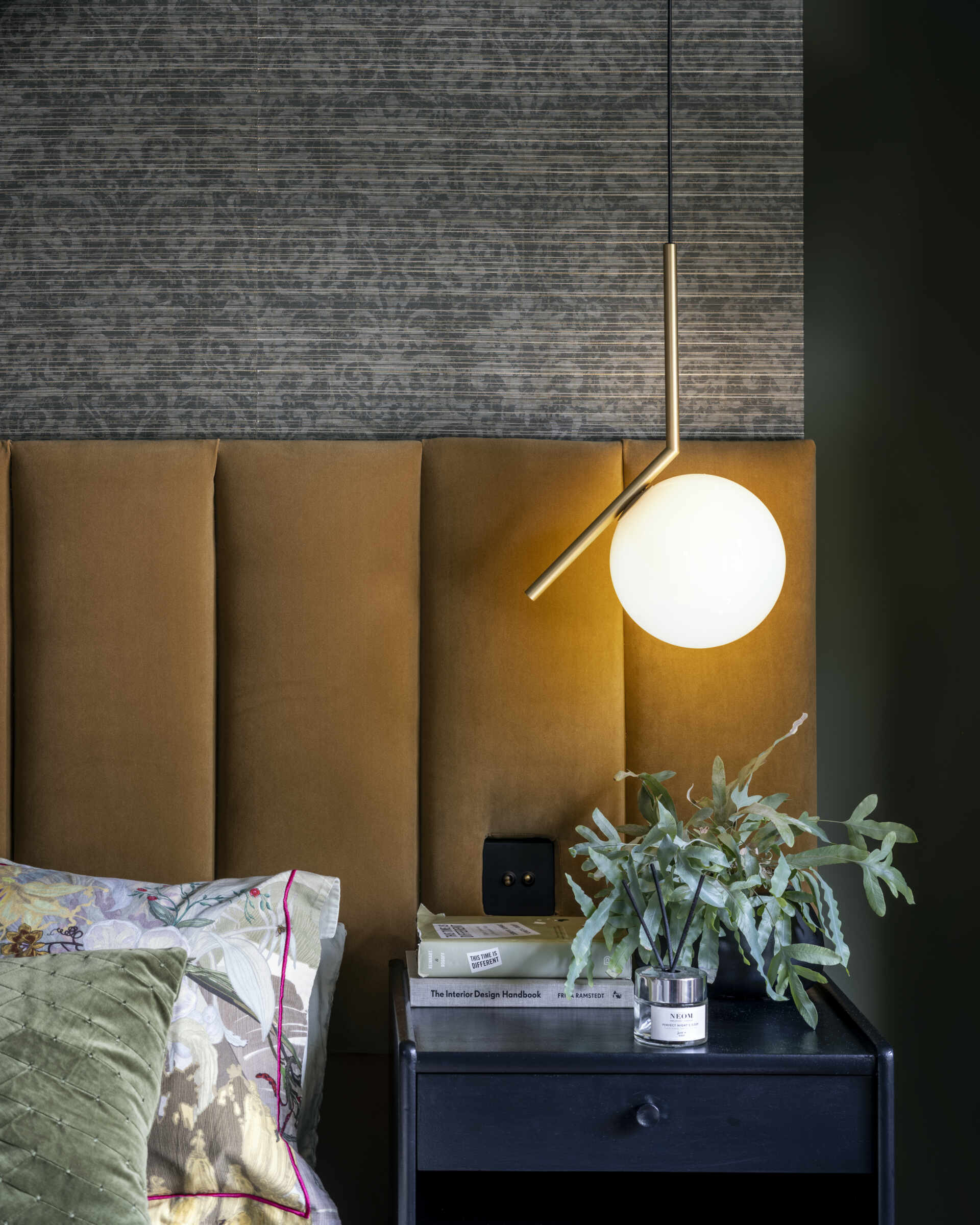 The main bedroom suite embodies comfort and calm. A walk-through closet leads to a serene ensuite bathroom, finished in soft tones that complement the home’s palette.
