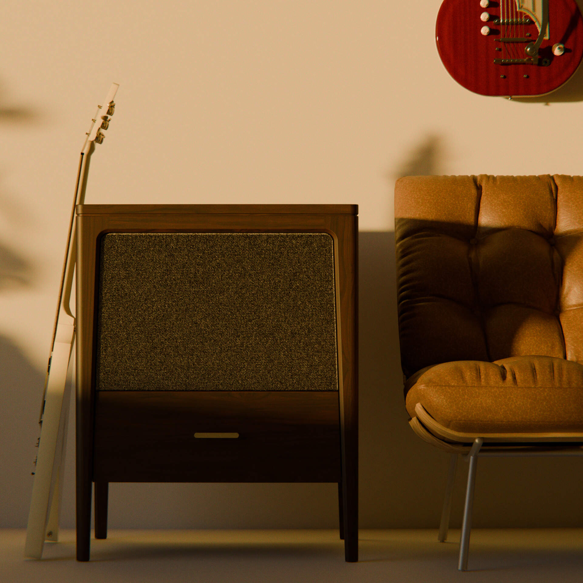 Sonoforma turns guitar amps into sculptural furniture you’ll actually want in your living room. Designed by Mike Nopper, these solid teak pieces merge mid-century warmth with studio-quality sound, proving that high performance and good design can share the same space.