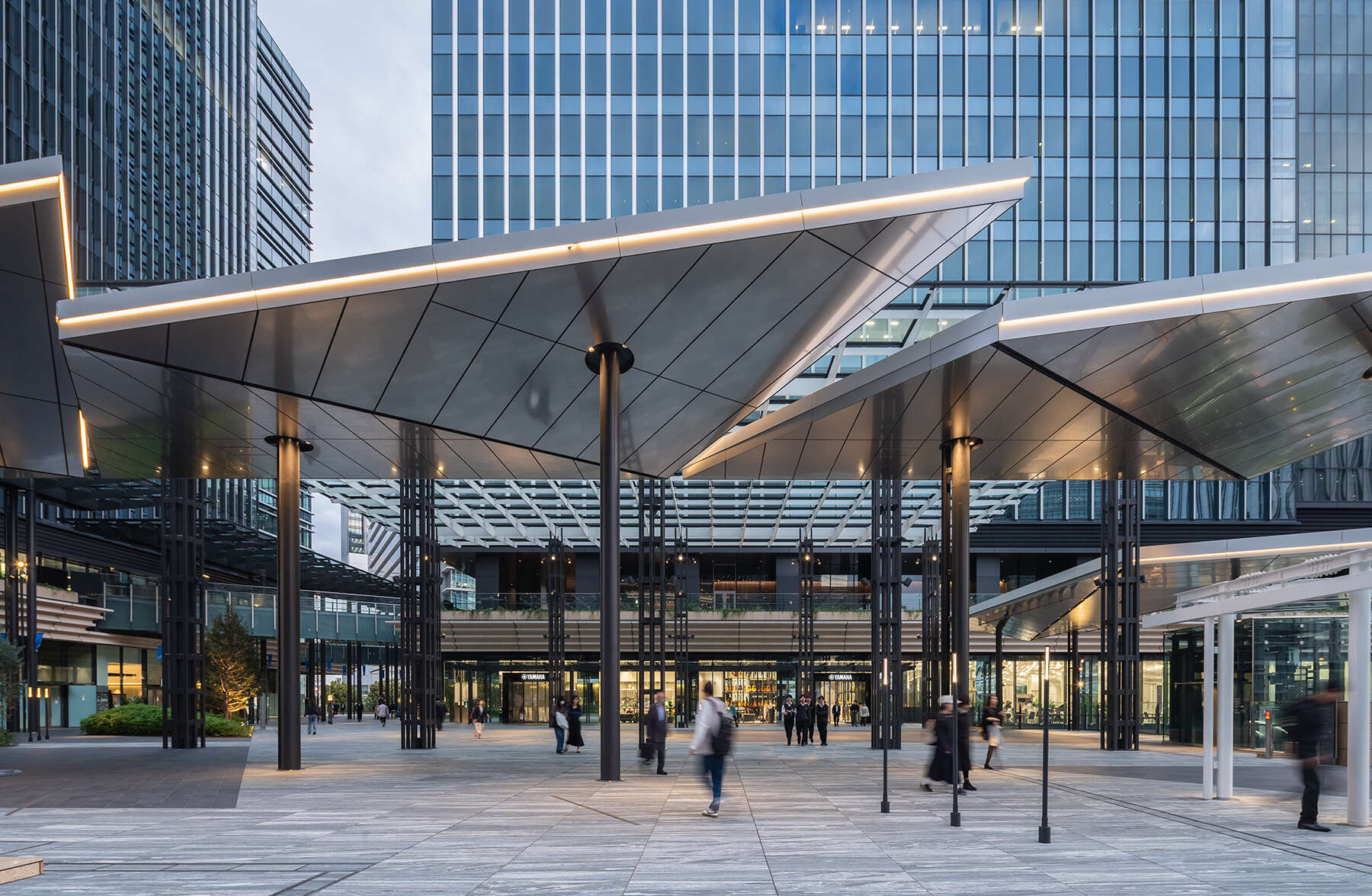 Yokohama Symphostage Complex Building by Obayashi Corporation.