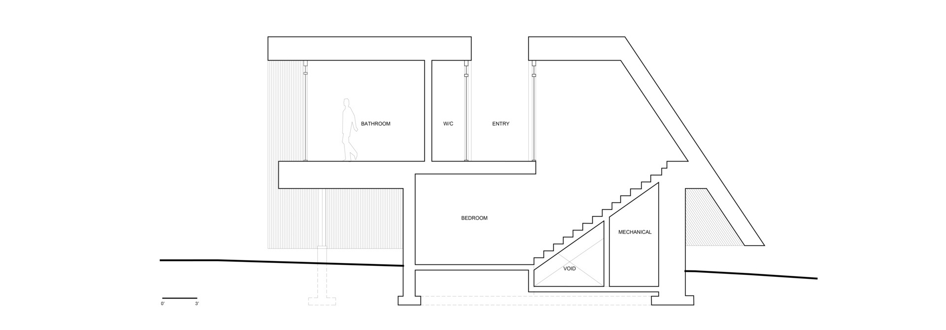 Architectural drawings of a modern cottage.