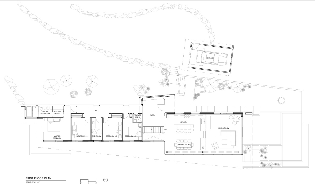 Formada por un terreno empinado, fuertes vientos y vistas abiertas, esta residencia en la ladera de la montaña está diseñada para reunir a generaciones en un entorno cálido y contemporáneo.