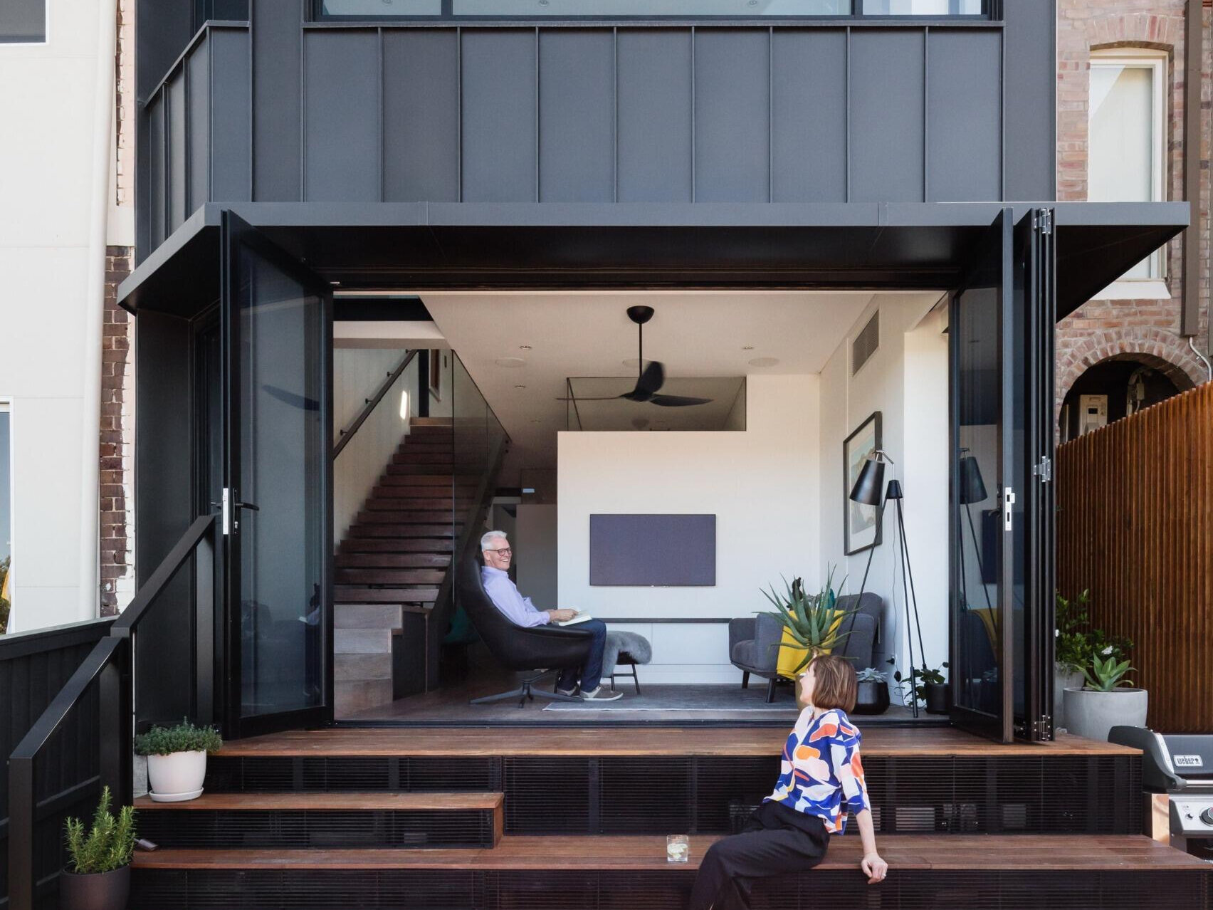 A modern renovation designed around connection and separation, where layered views allow spaces to feel open while still remaining distinct.