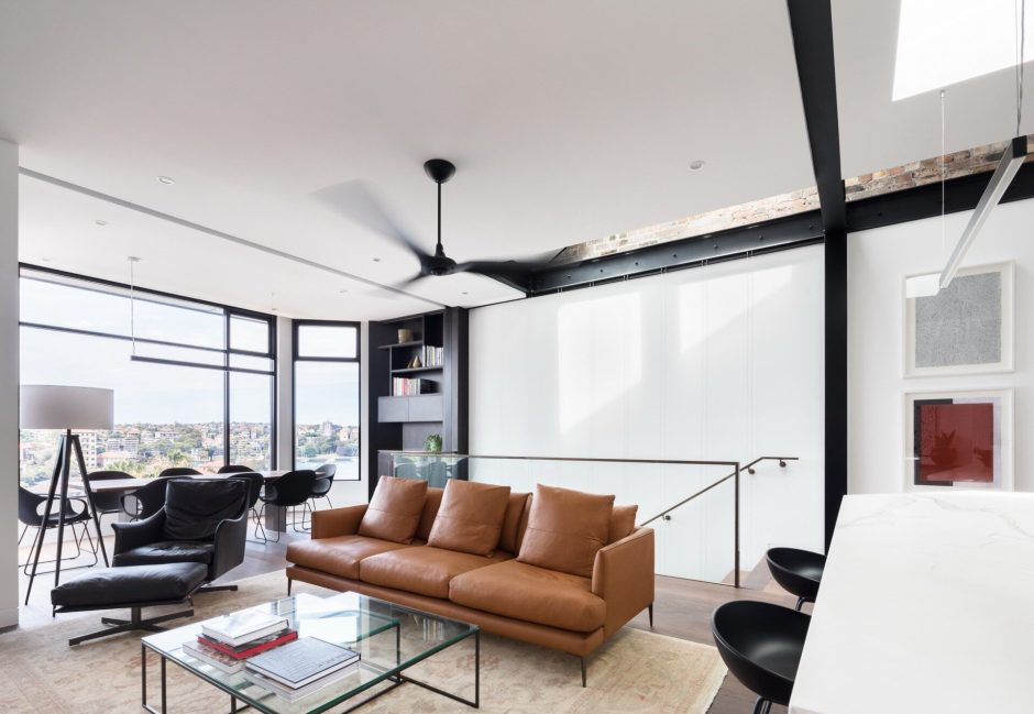 Glass Inside Level Inside a Home Where Glass Floors Let Light Travel Between Levels