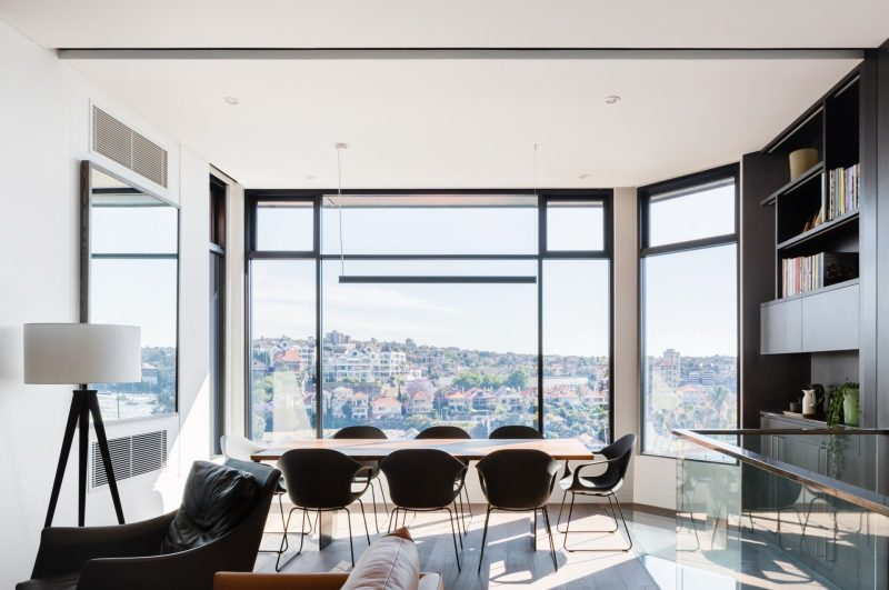 Glass Inside Level Inside a Home Where Glass Floors Let Light Travel Between Levels