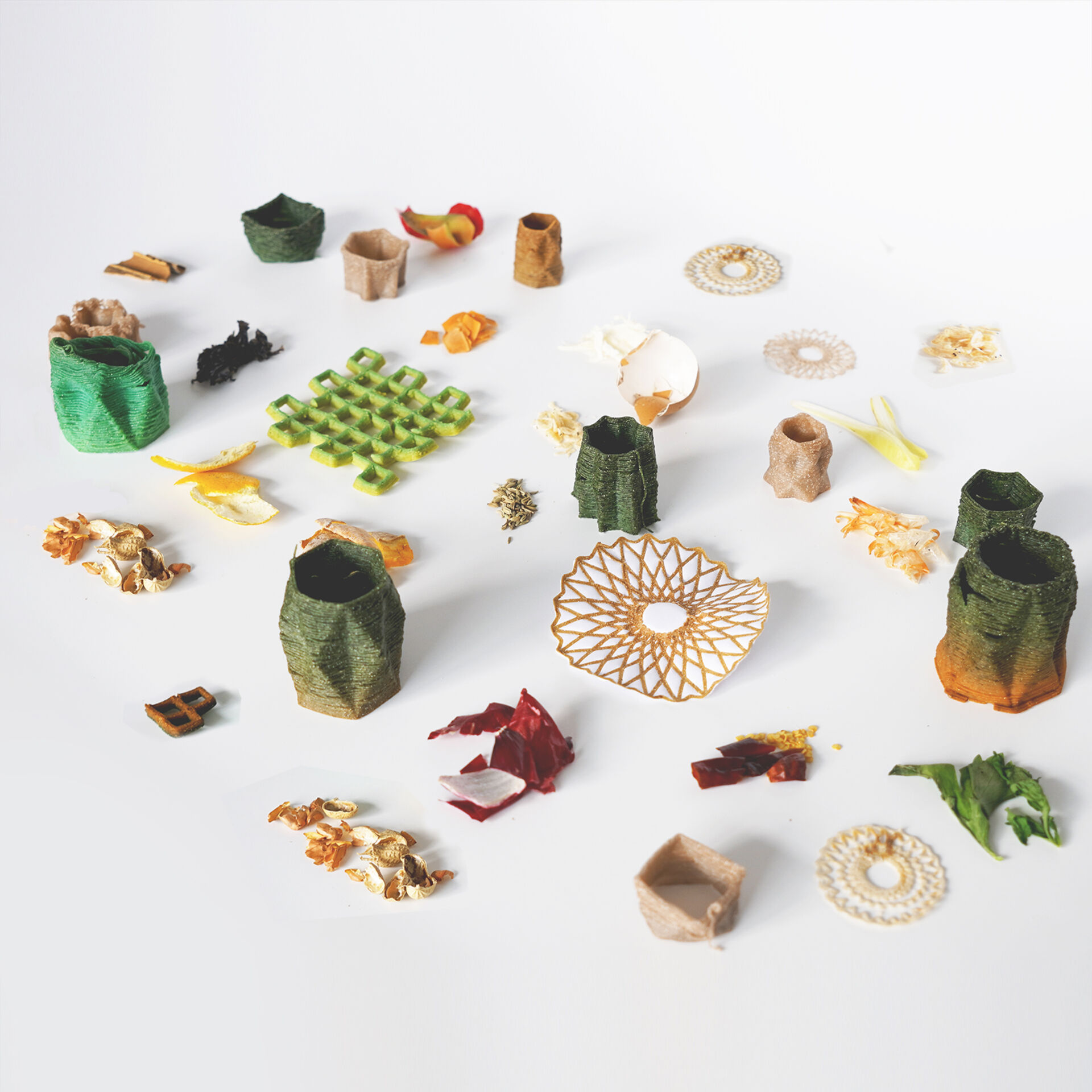 Impresora Foodres AI, impresión 3D de desperdicios de alimentos, autor: Yiqing Wang y Biru Cao