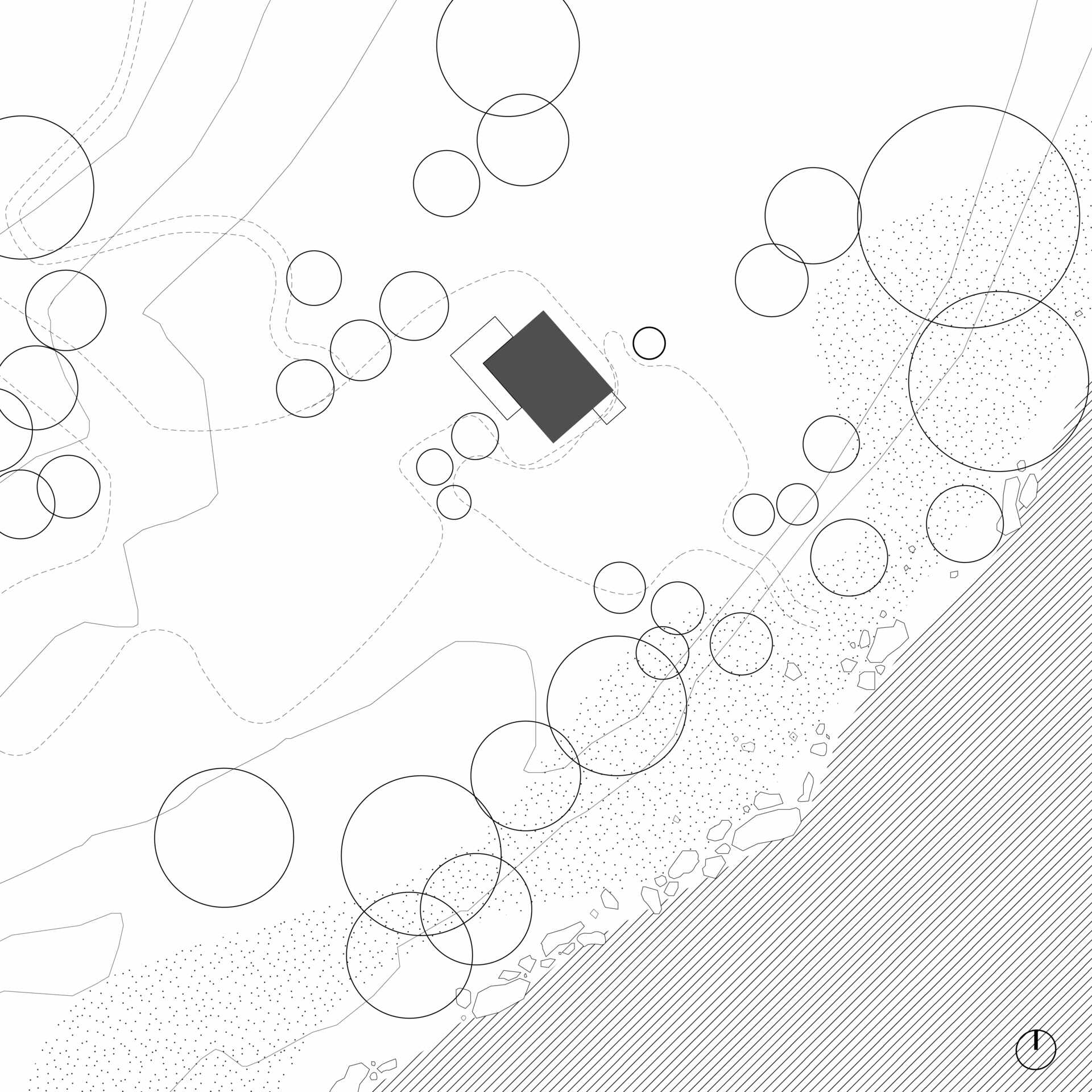 The clarity of the design is reflected in its drawings that reveal an cabin shaped by floodplain conditions, owner participation, and a desire to live lightly within the forest.