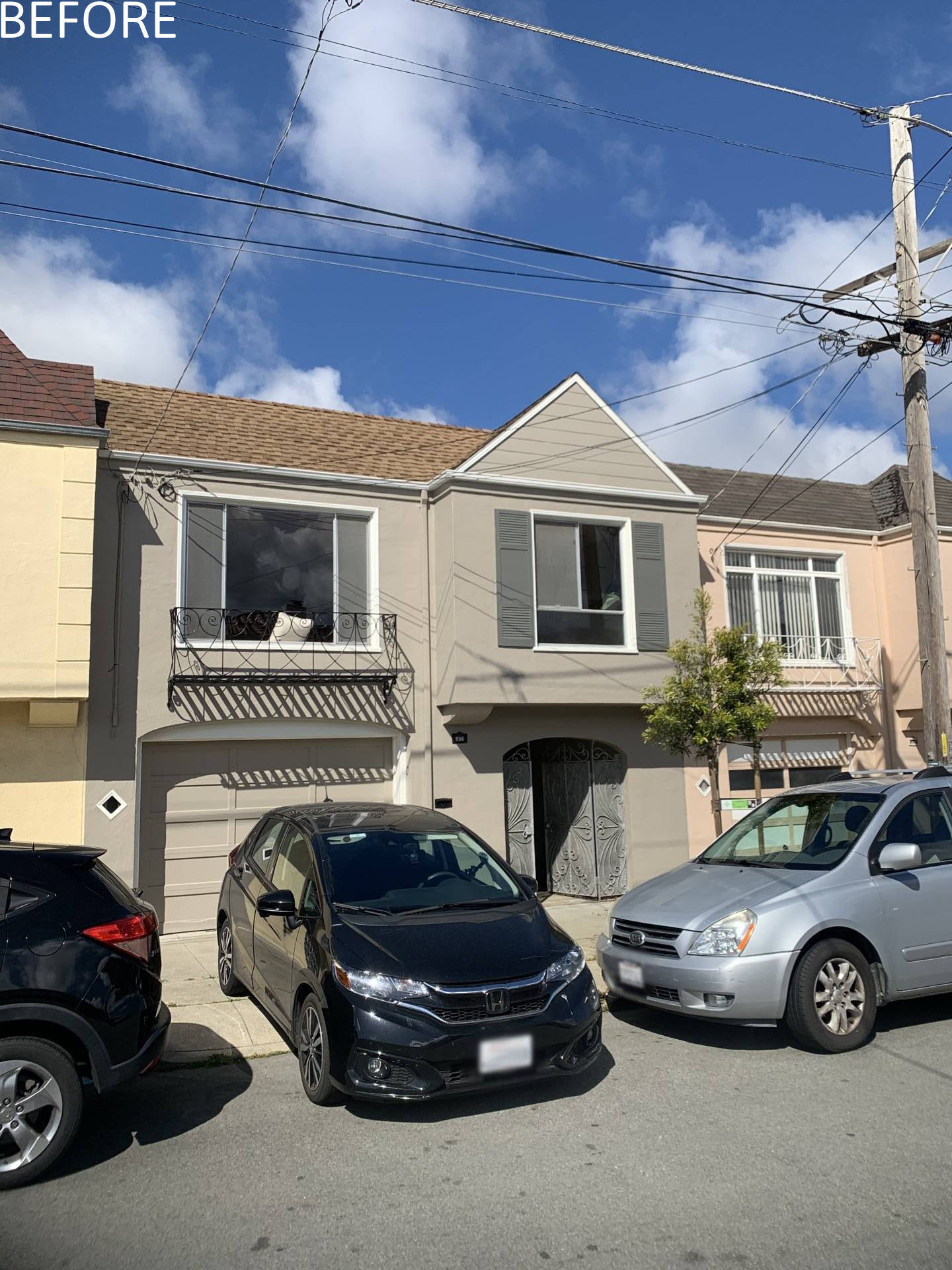 Budget constraints limited extensive facade changes, and the exterior showed little sign of the transformation inside. Strategic updates make a clear impact. Larger windows improve light, while a fresh coat of deep navy stucco ties the home to its surroundings. The exterior respects the neighborhood context while quietly signaling the contemporary interior within.