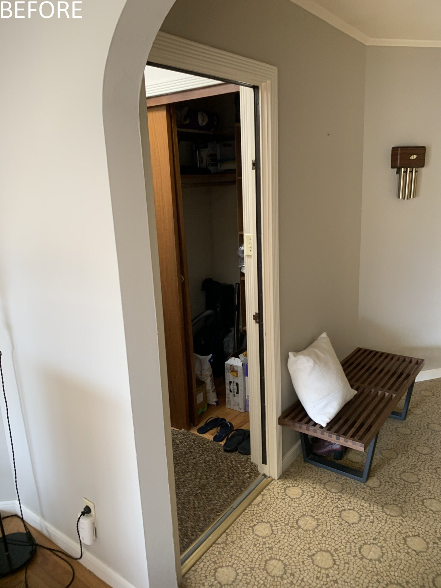 The original circulation did little to enhance light or connection between floors. Movement through the home felt secondary to the closed rooms it served.

The new central staircase transforms circulation into an architectural feature. A single piece glass guard maintains visual openness, while a sculptural metal handrail appears to float. Positioned beneath the skylight, the stair preserves sightlines and strengthens the sense of vertical continuity.