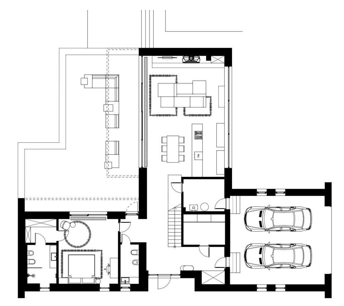 The drawings of this modern home reveal how privacy, openness, and nature are balanced through careful planning rather than added features.