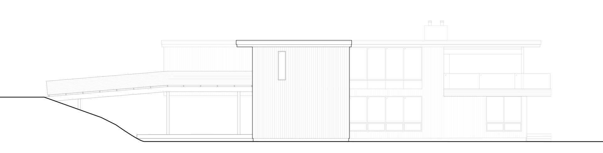Long Lake Cottage brings together elevated living spaces, grounded materials, and a layout shaped by both landscape and lifestyle. By placing shared areas above and private rooms below, the design opens the home to views while keeping a strong connection to the forest floor.