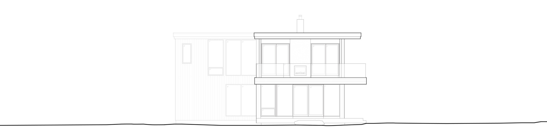 Long Lake Cottage brings together elevated living spaces, grounded materials, and a layout shaped by both landscape and lifestyle. By placing shared areas above and private rooms below, the design opens the home to views while keeping a strong connection to the forest floor.