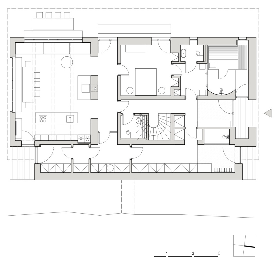 Mountain cottage plans highlight the balance of traditional rhythm and modern function.