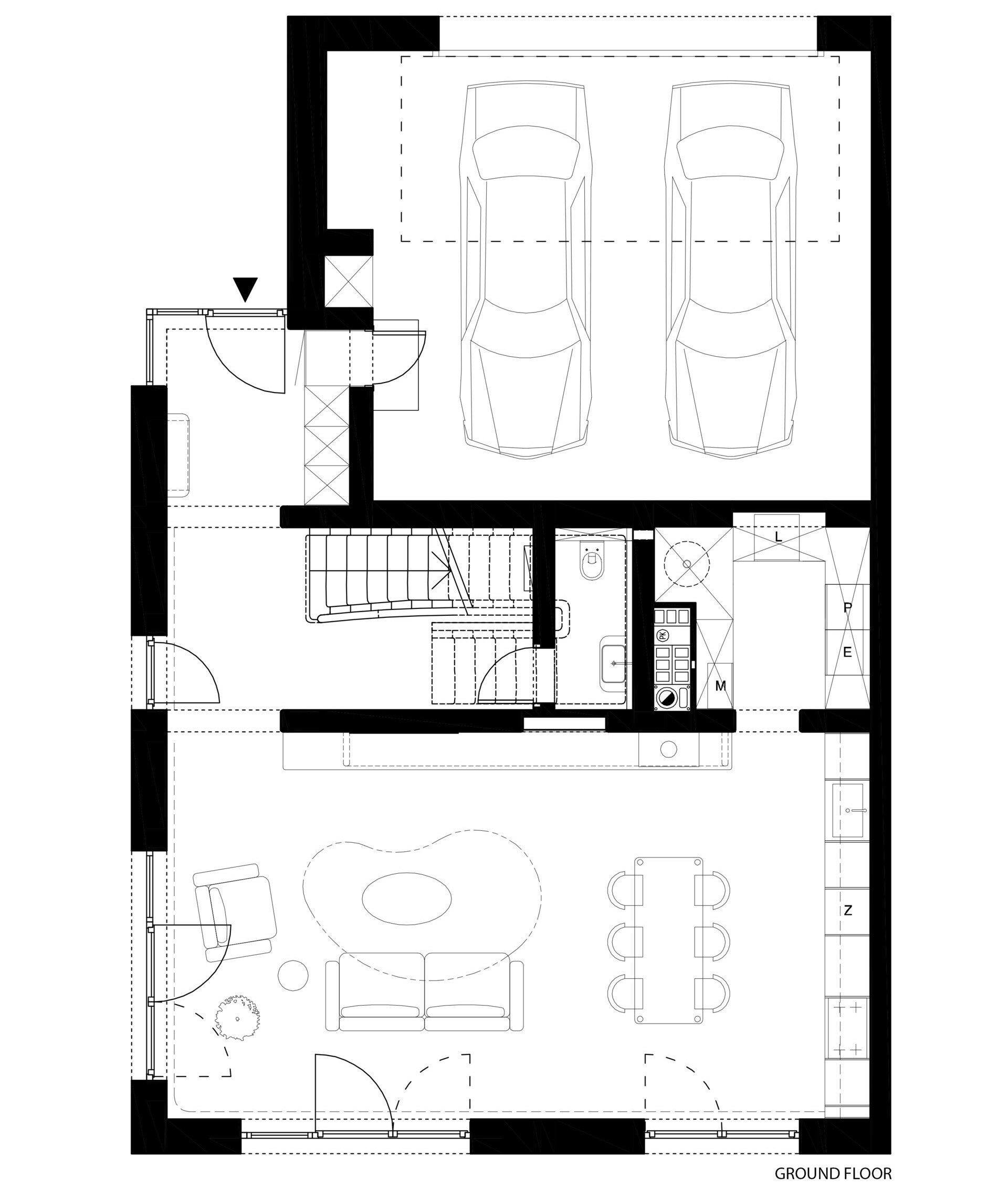 A reworked floor plan that prioritizes flow, connection, and soft transitions between spaces.