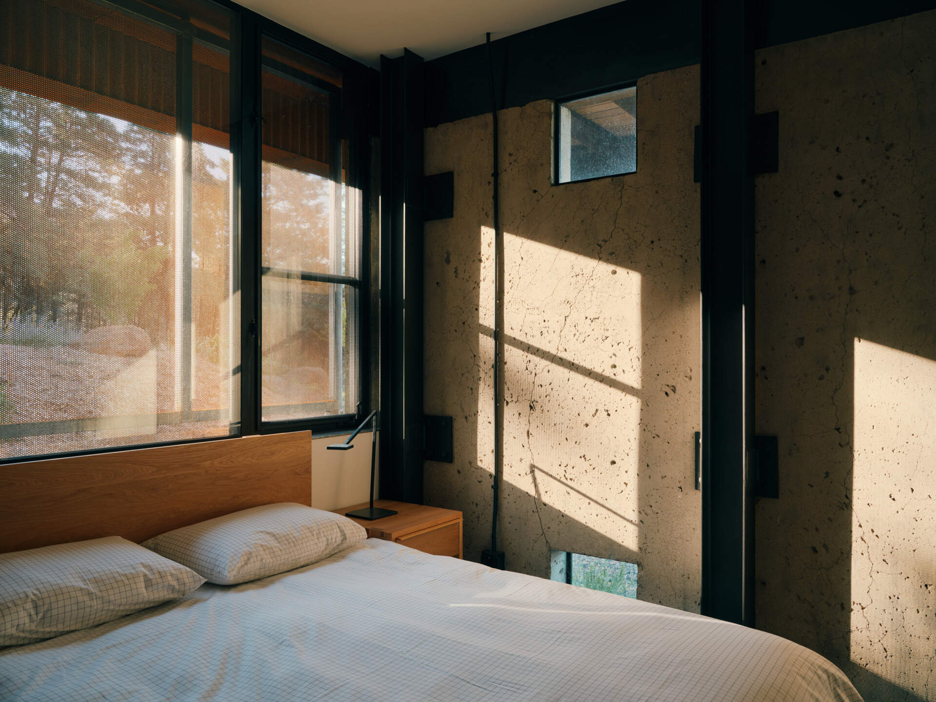 The primary bedroom is located on the main level, ensuring it remains easily accessible as the owners age, while the other bedrooms are located on the lower level of the home.