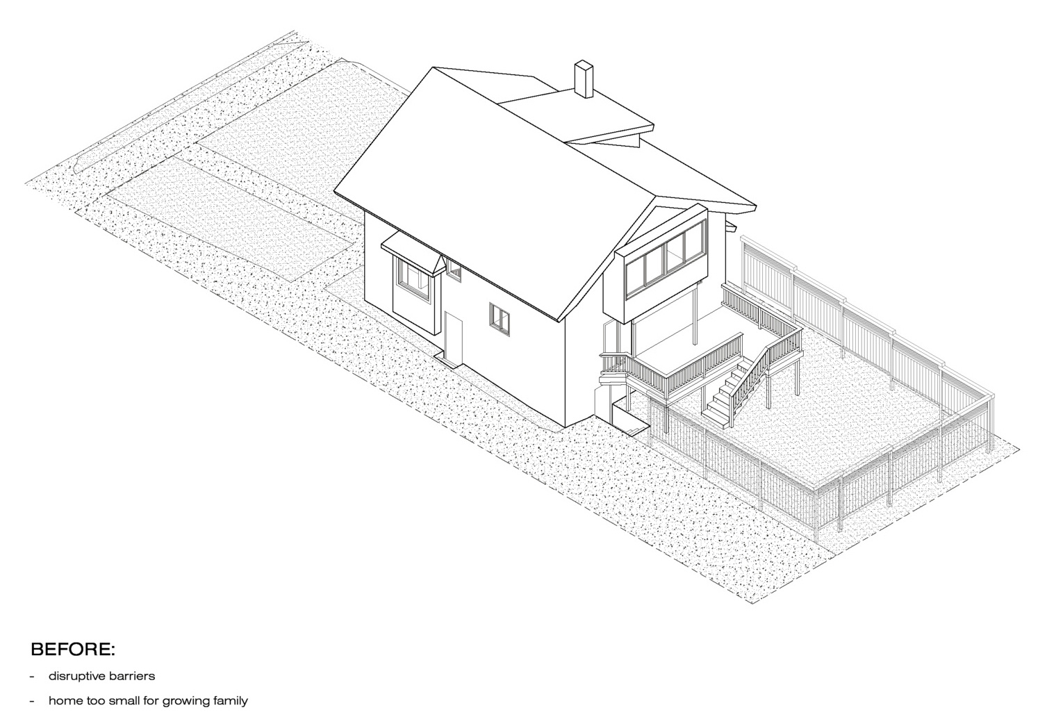 Smart architectural planning reshapes this home, using section and flow to make a small footprint feel significantly larger.