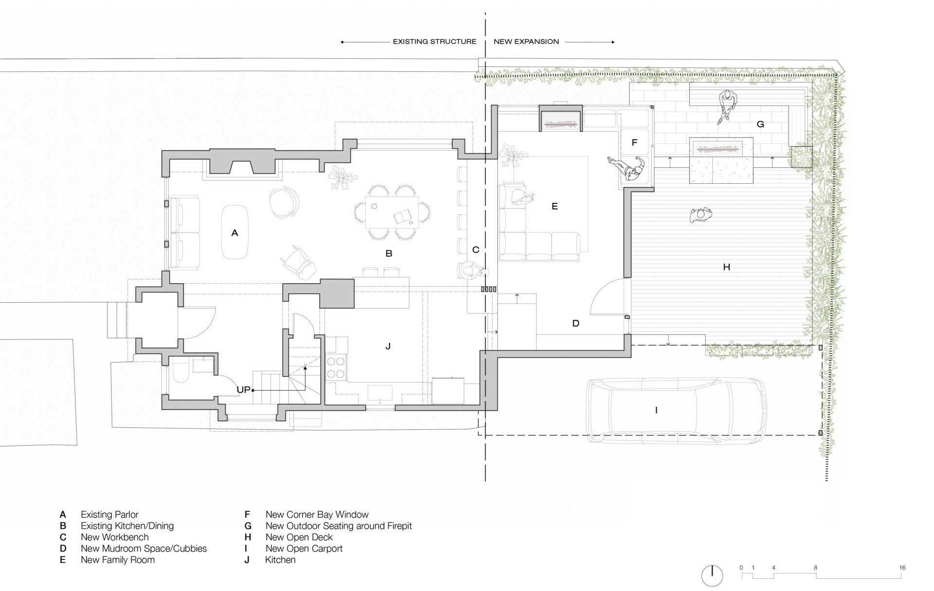Smart architectural planning reshapes this home, using section and flow to make a small footprint feel significantly larger.