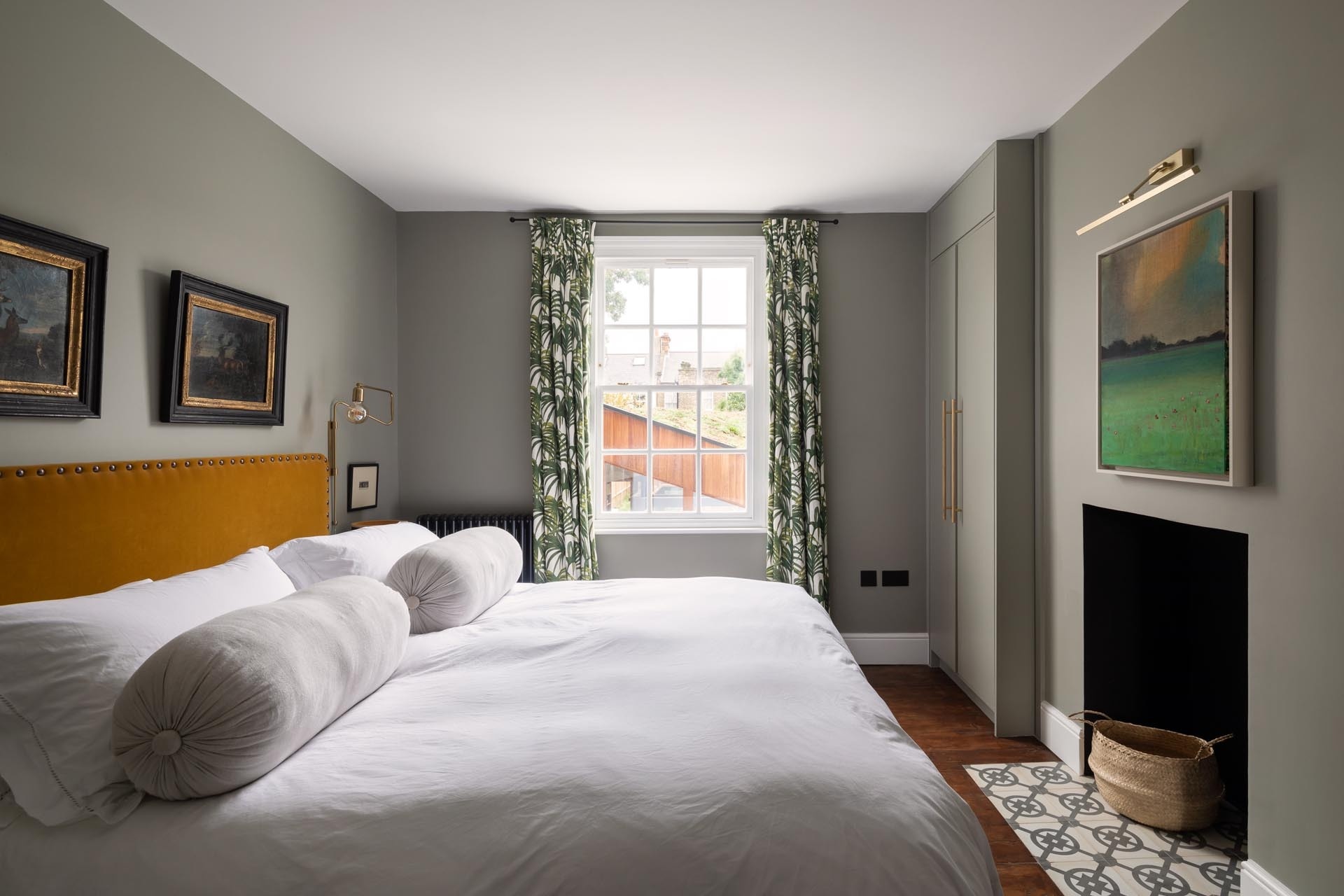 The original Georgian layout remains intact, with stacked rooms across three storeys preserving the home’s character.