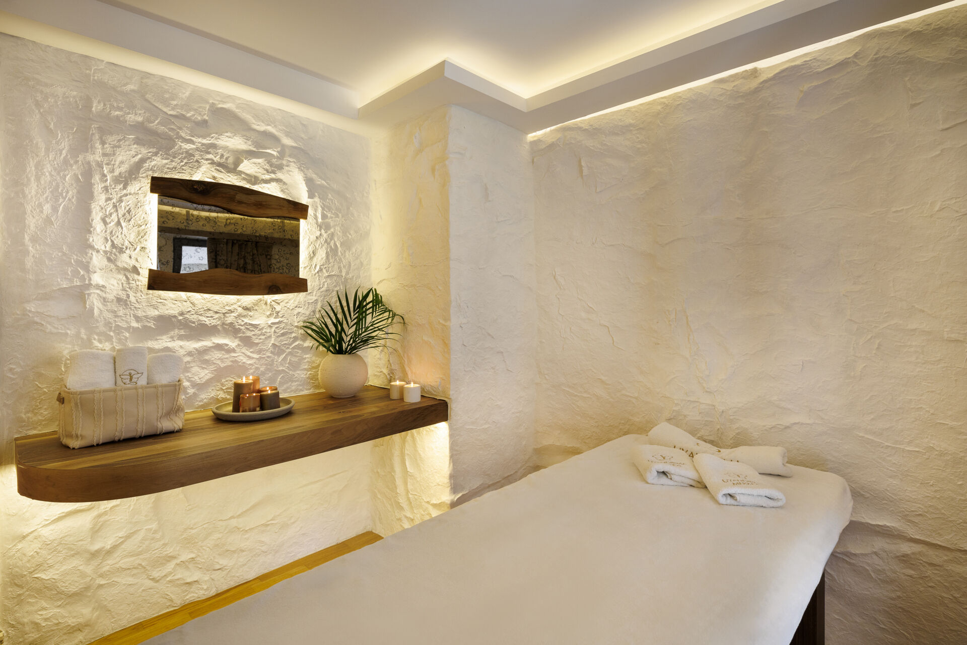 A modern loft apartment with a wellness room.