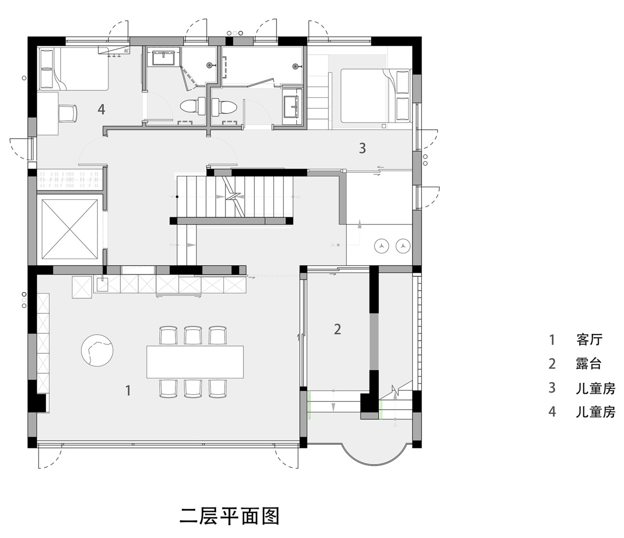 The floor plans of Coastal Villa Residence reveal how split-level architecture and smart circulation design maximize light, airflow and functionality on a compact rural site.