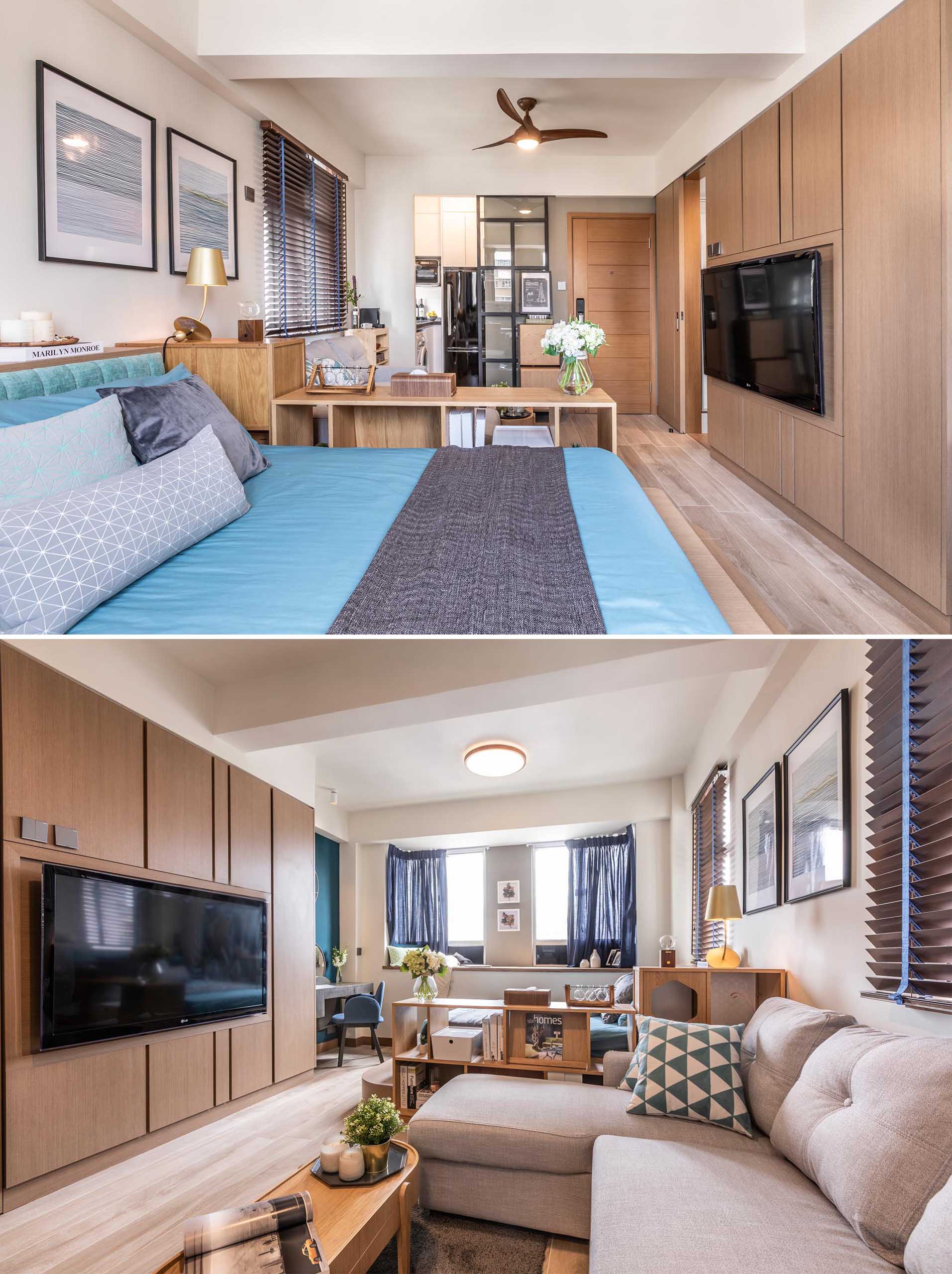 A 35-year-old Hong Kong apartment was transformed from a series of cramped rooms into one bright open-plan living space filled with natural light and smart design ideas.