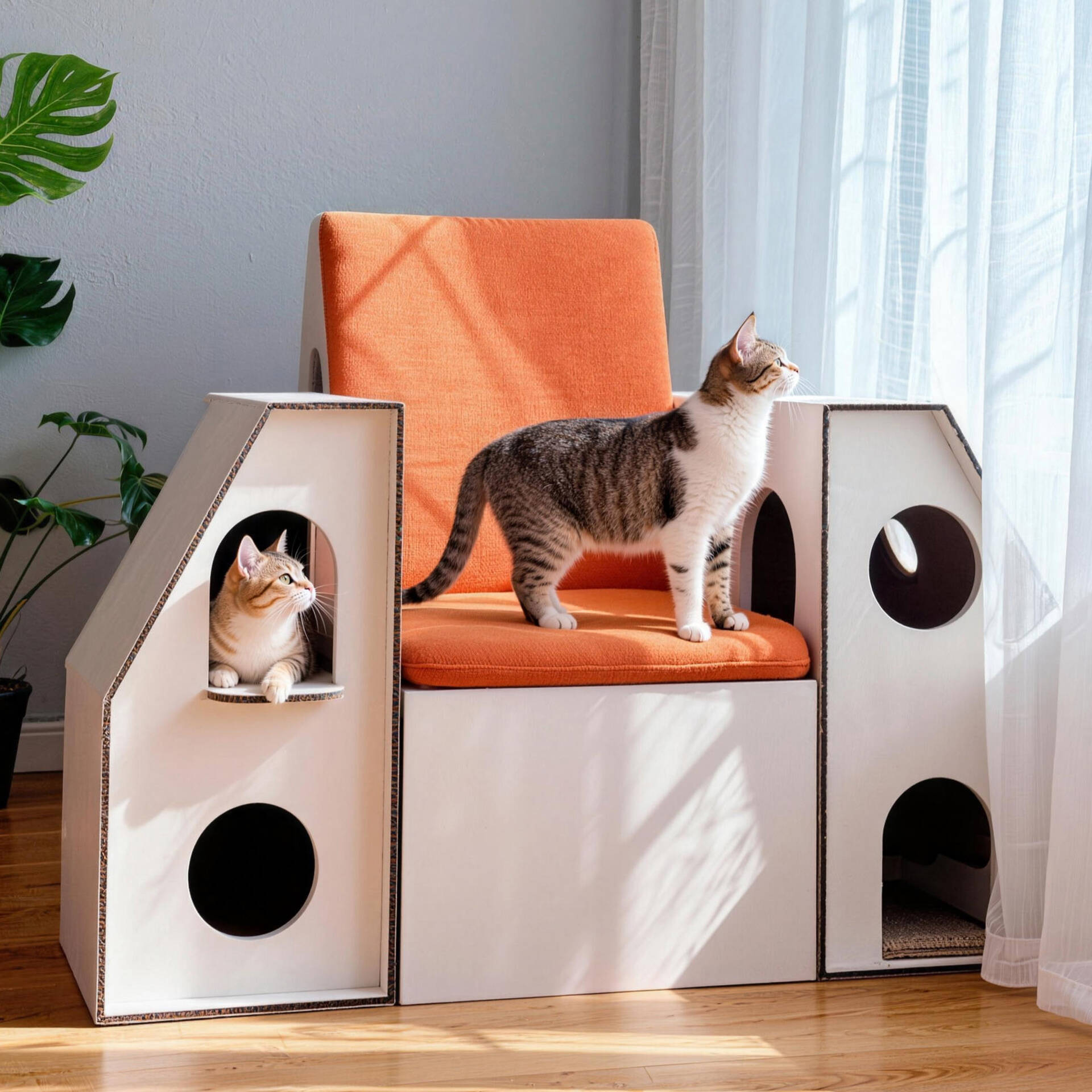 The product blends with diverse home decor, its multi-functional design supports human-pet shared scenarios, boosting emotional interaction and companionship. The modular structure allows easy cleaning and maintenance, optimizing overall user experience.