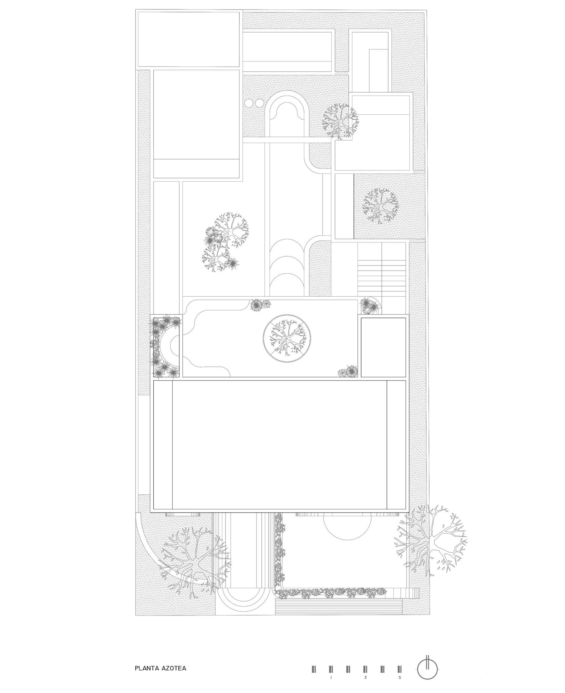 Eclipse House in Mérida, Mexico, is a striking exploration of geometry, light, and landscape. Designed by Etea and Ghostframe, the home features a dramatic double-height gallery, arch-lined walkways, circular openings that inspired its name, and lush gardens woven throughout the architecture.