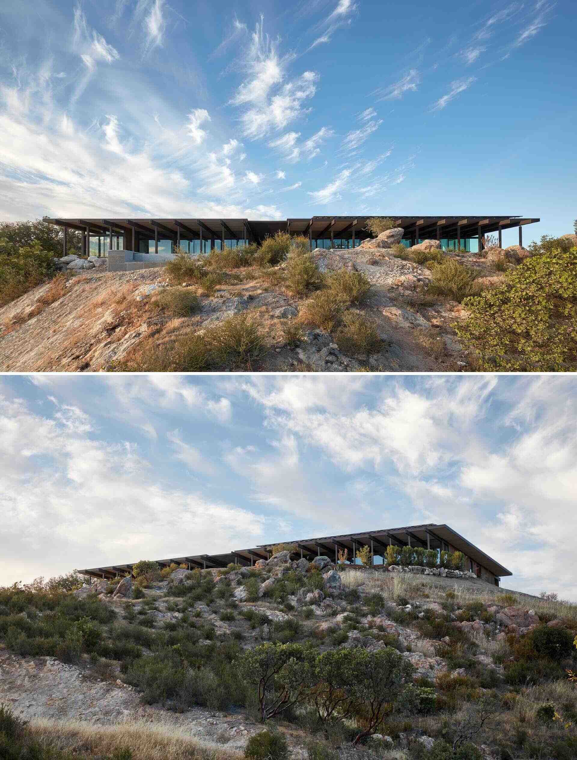 A Sonoma Valley home by Klopf Architecture brings mid-century modern inspiration into the 21st century with expansive views, exposed beams, and seamless indoor-outdoor living.