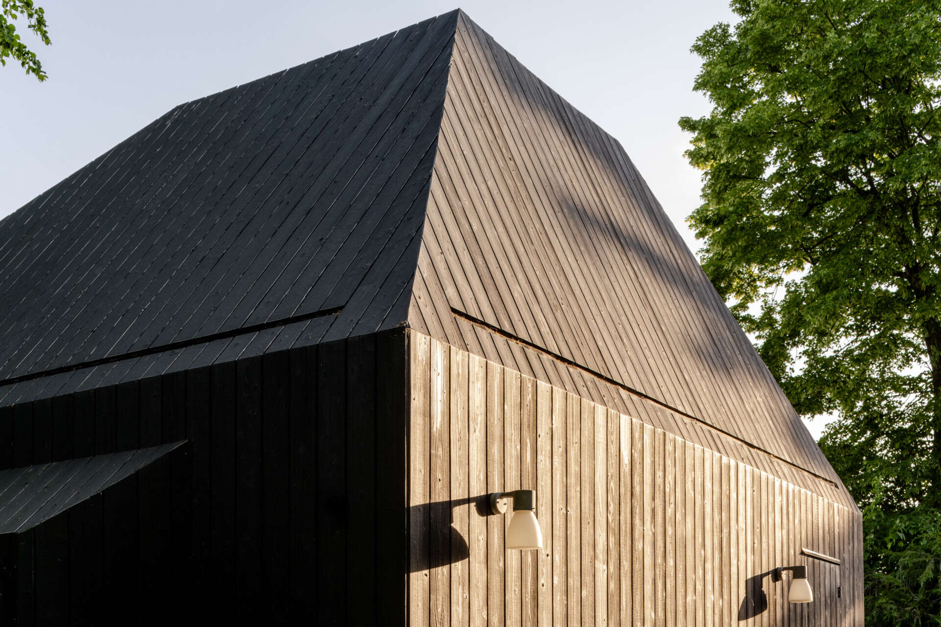 Hidden within a garden near Salisbury, this art studio features charred timber cladding, high-performance SIP construction, natural daylight, and low-impact foundations.