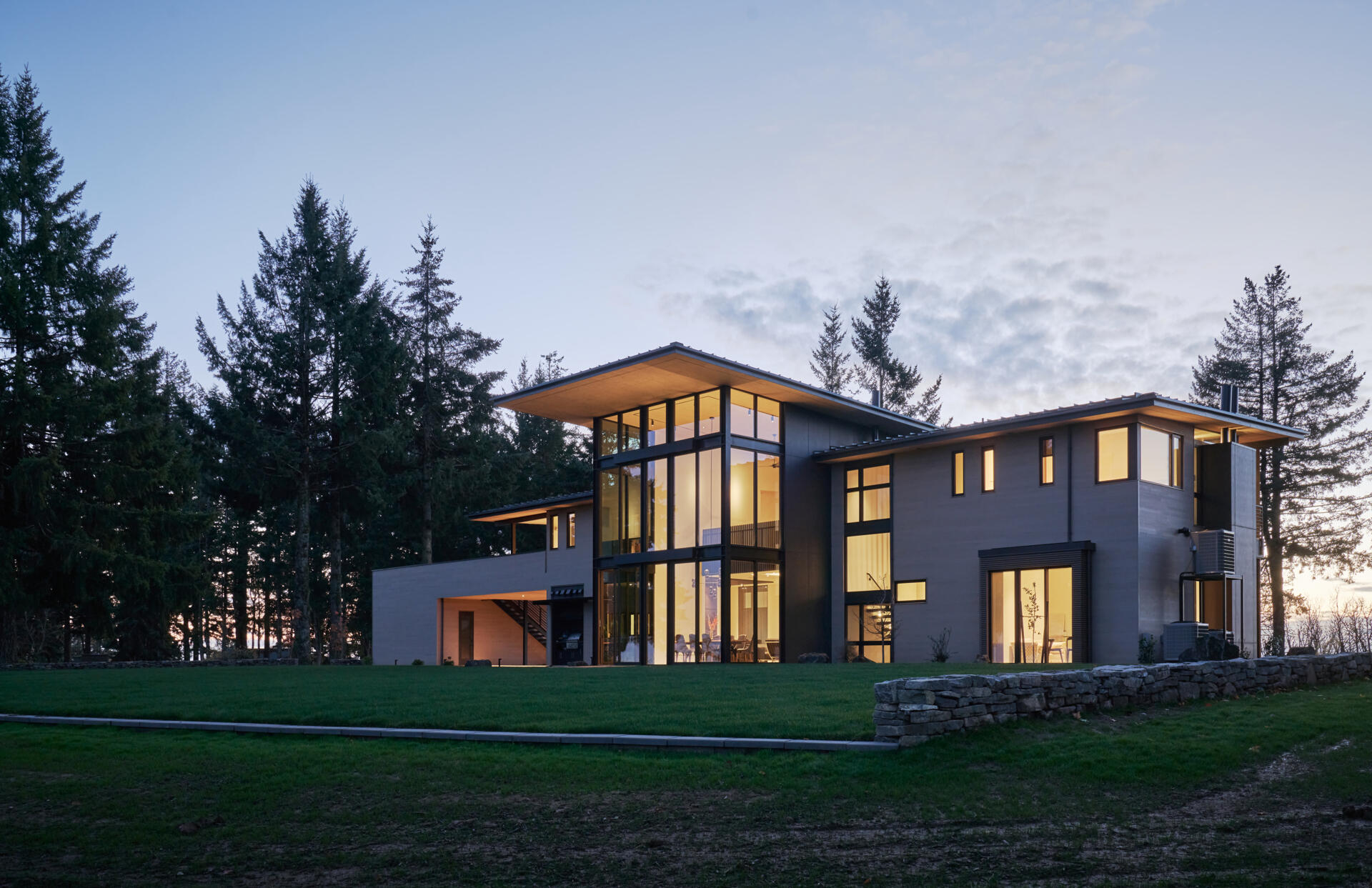 A modern house design with Japanese influences.