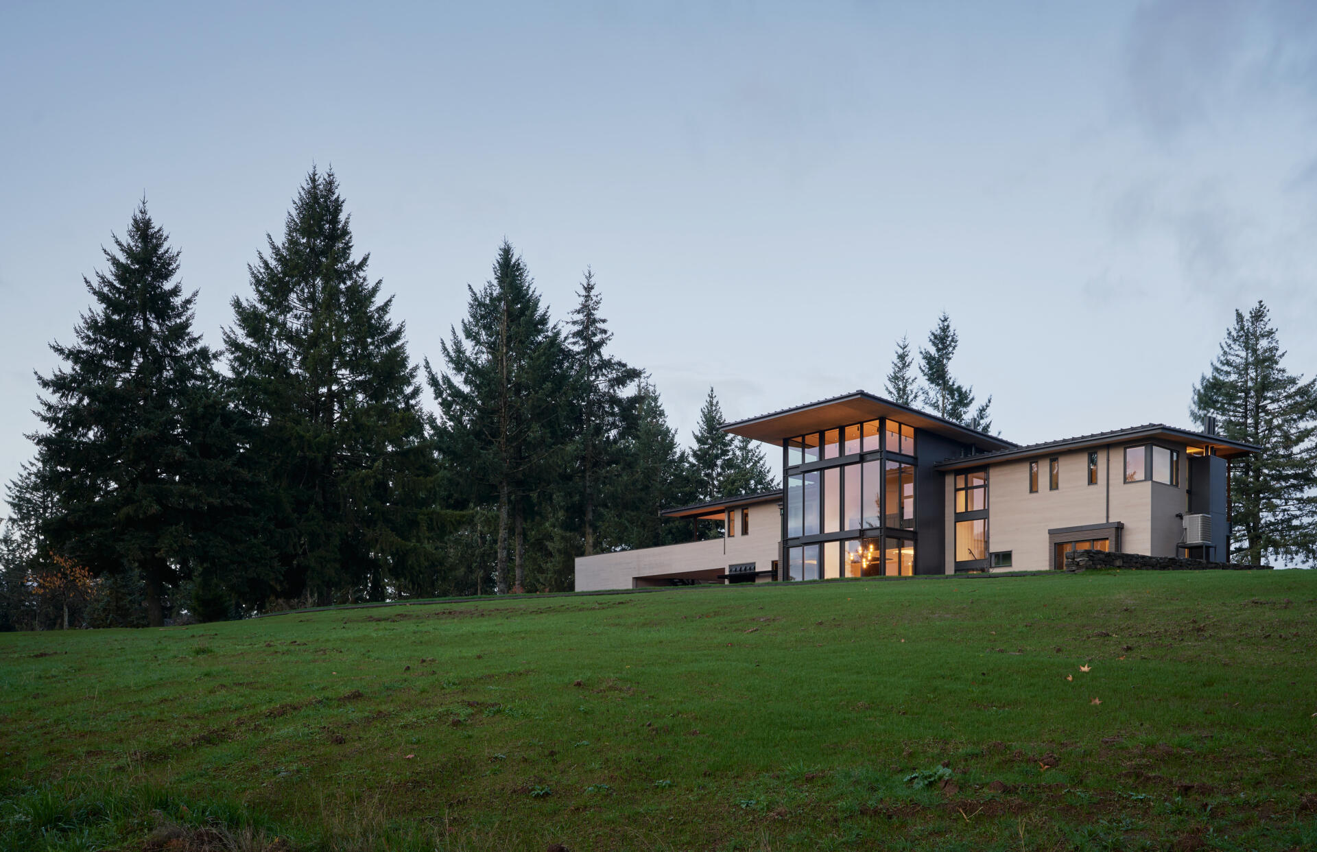 A modern house design with Japanese influences.