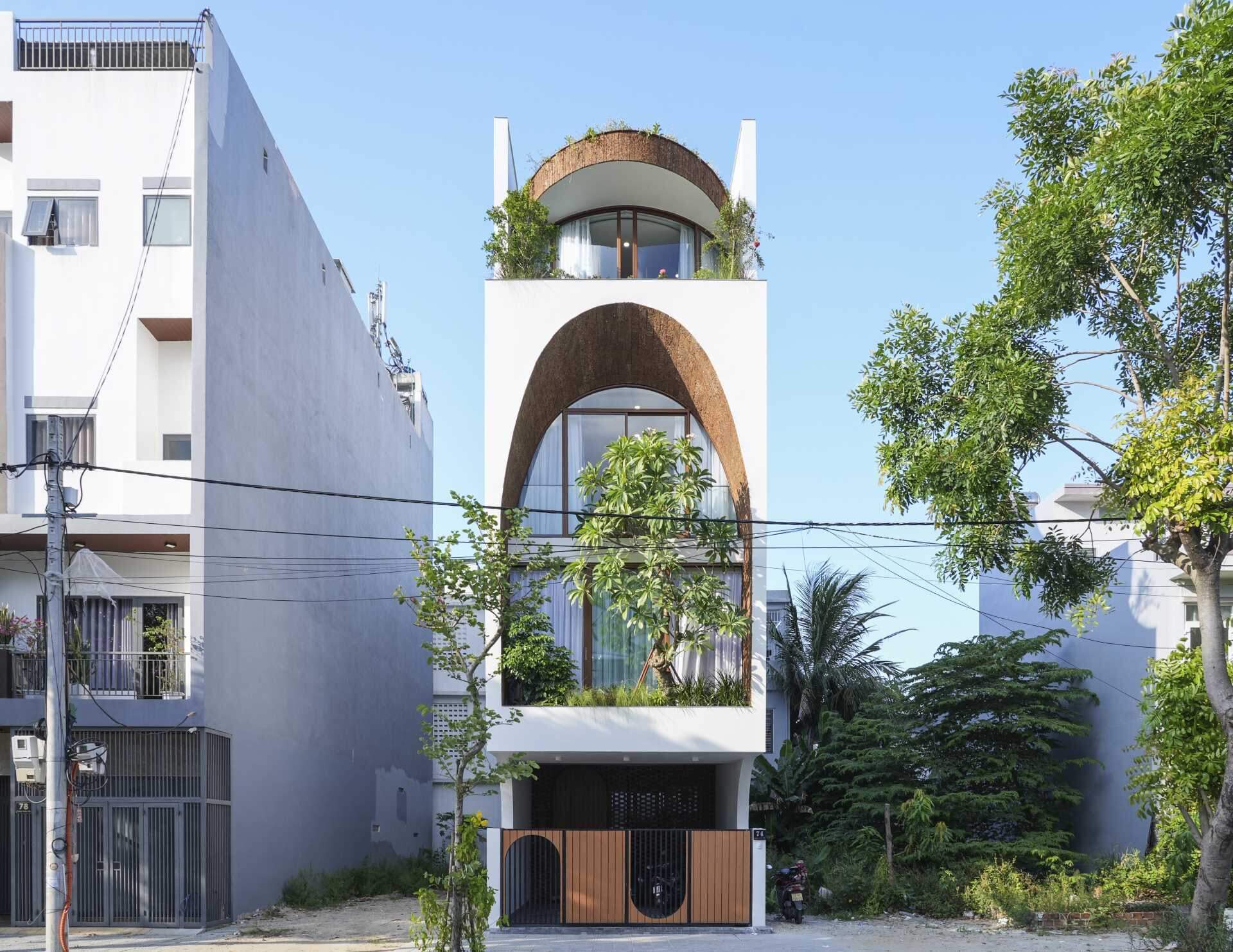 Take a tour of this modern Vietnam home by 85 Design, where a narrow 5x20m site has been transformed into a bright five-level family residence filled with natural light and greenery.