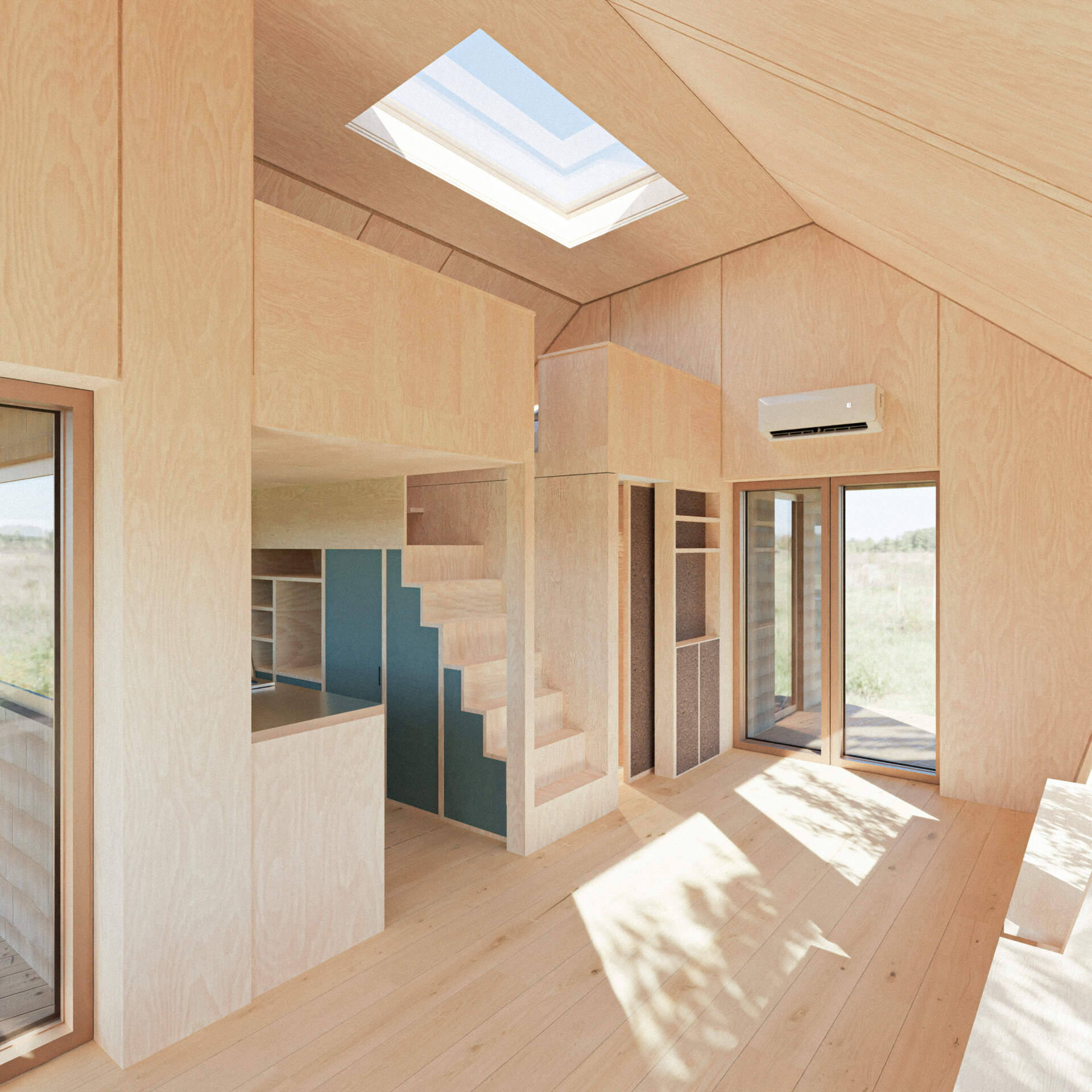 Explore the floor plans and renderings that reveal how EcoNeo fits so much into just 35 square metres.