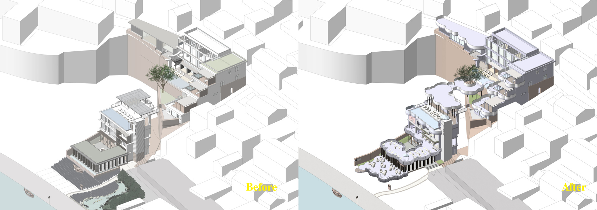 Explore the floor plans, sections and elevations that reveal how MINAX transformed Manwu Jimu Guesthouse into one of Dali's most distinctive architectural renovations.