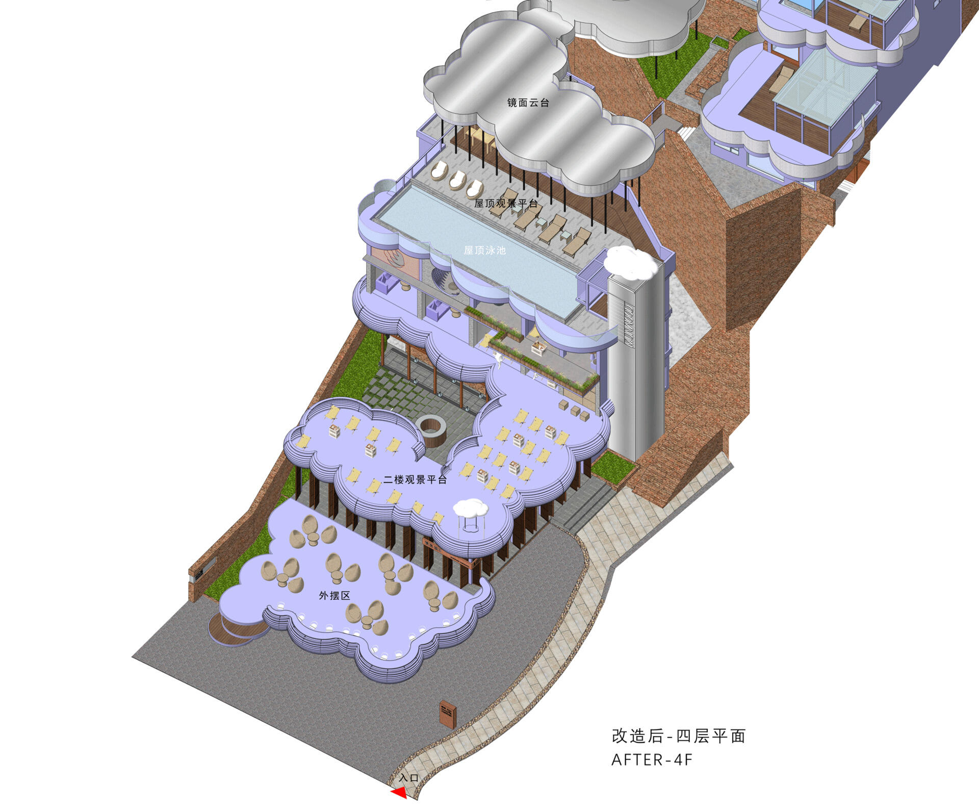Explore the floor plans, sections and elevations that reveal how MINAX transformed Manwu Jimu Guesthouse into one of Dali's most distinctive architectural renovations.
