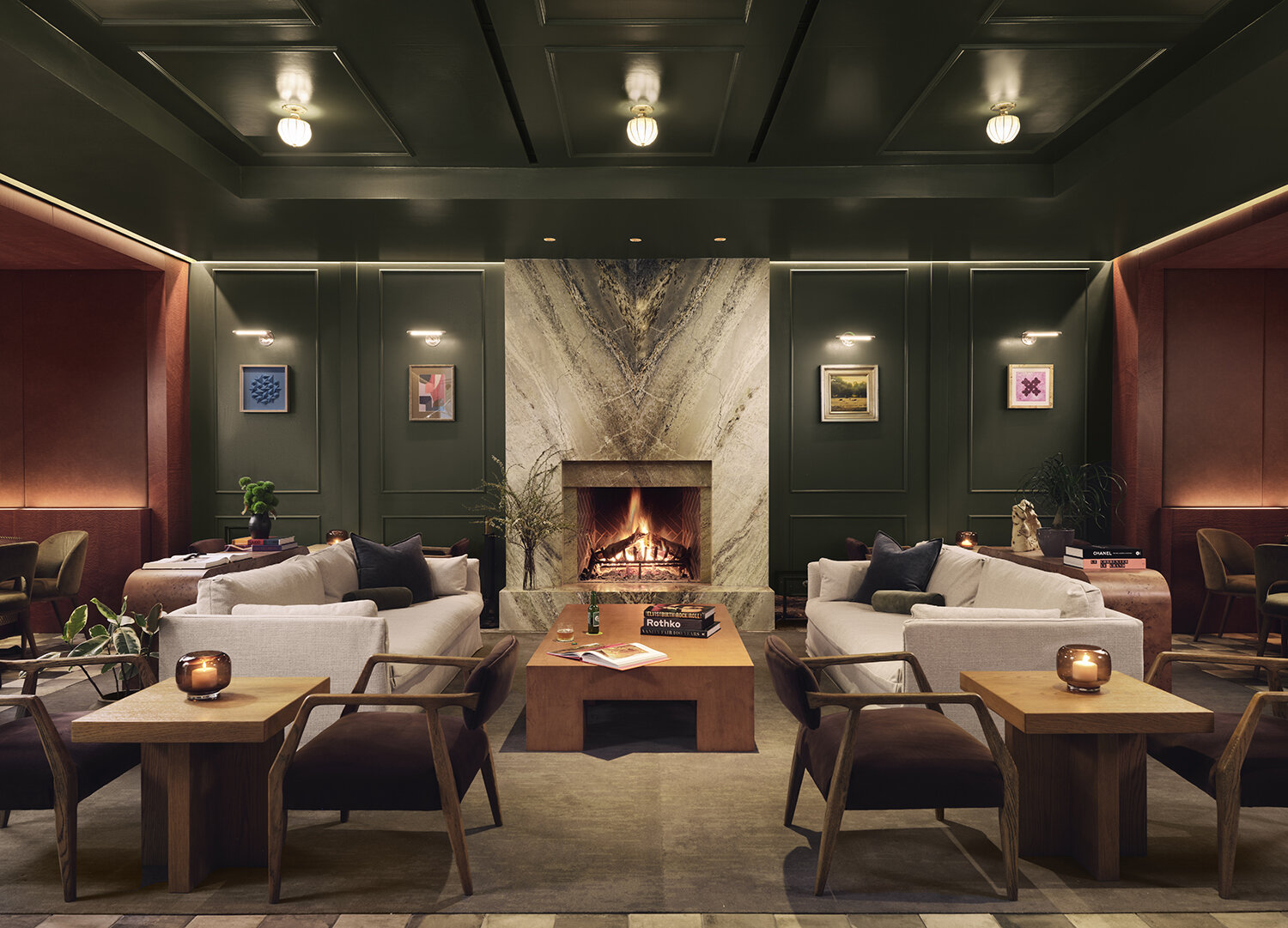 Step inside Henry's, the stylish restaurant and bar at The Inn at Green Pastures, where classic details meet contemporary hospitality.