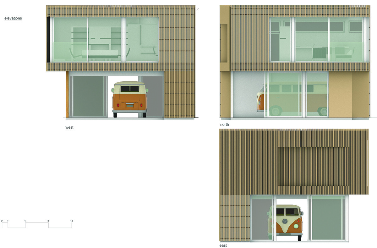 Explore the architectural drawings that reveal how this compact property fits a garage, courtyard, and private ADU into one smart design.