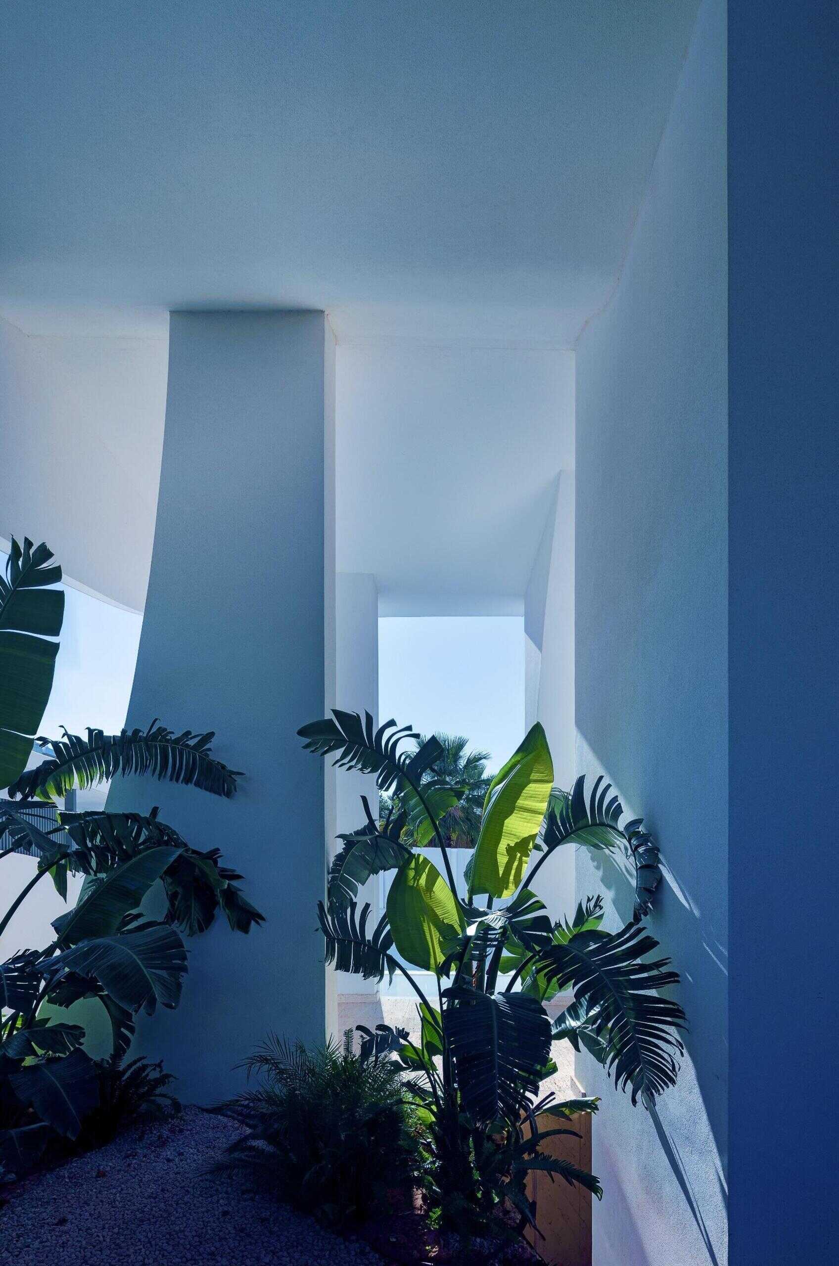 Rêve en suspens by 314 architecture studio brings sculptural architecture to Voula on the Athenian Riviera. Discover how petal-shaped balconies, flowing white forms, and innovative construction combine to create a striking contemporary residential building.
