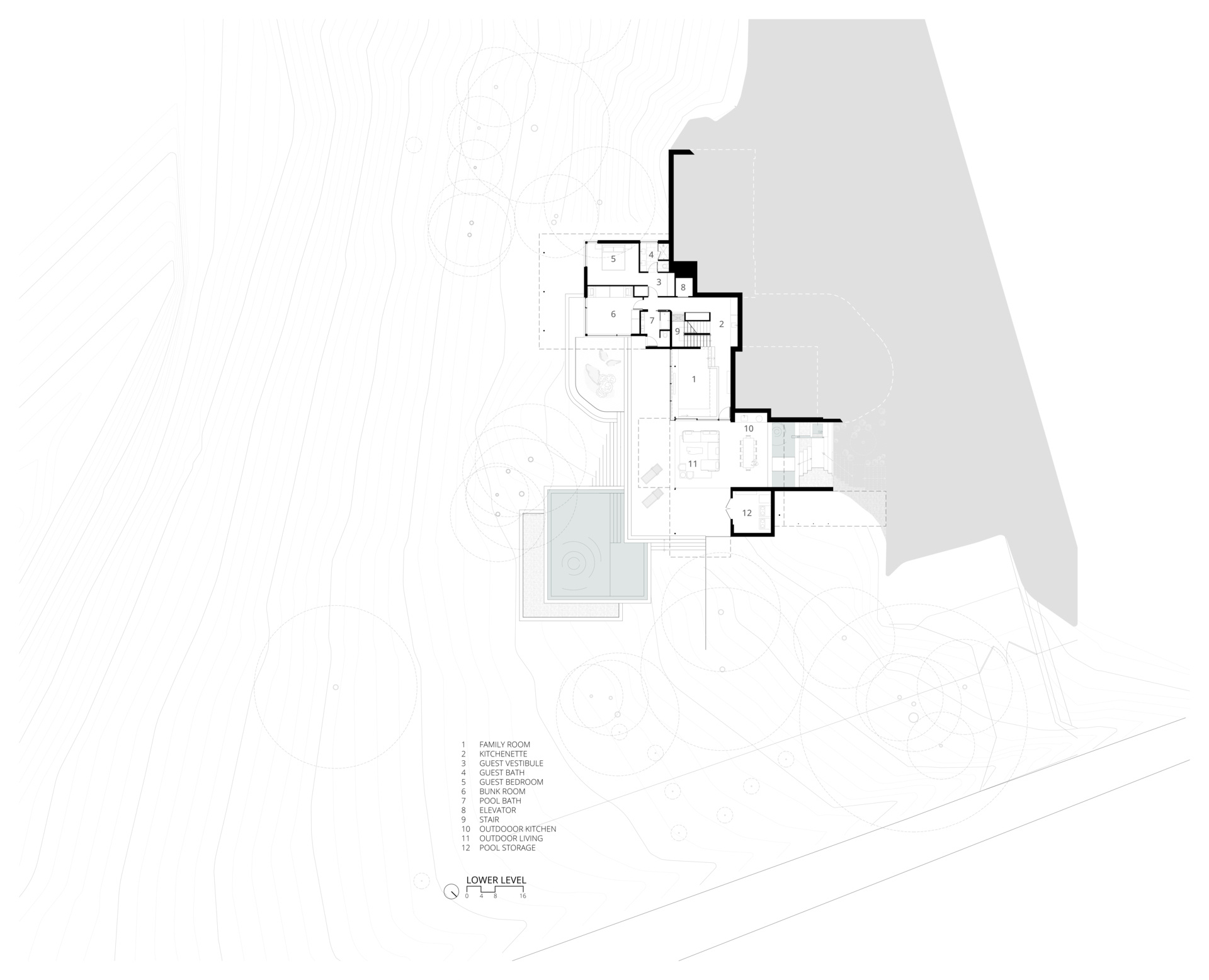 Explore the drawings behind Terrace Mountain Residence to see how structure, climate and topography shaped every space.