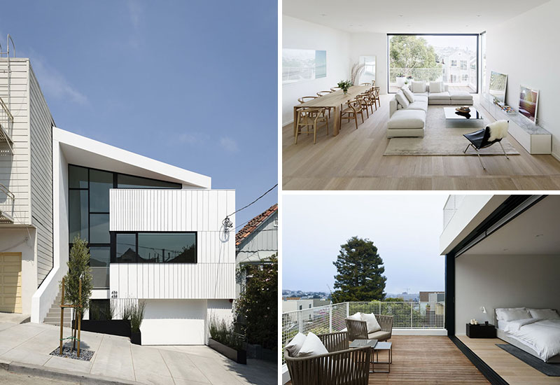 Tour a modern San Francisco family home by ELA | Edmonds + Lee Architects with a flipped floor plan, minimalist interiors, and clever ideas that make every level work harder.