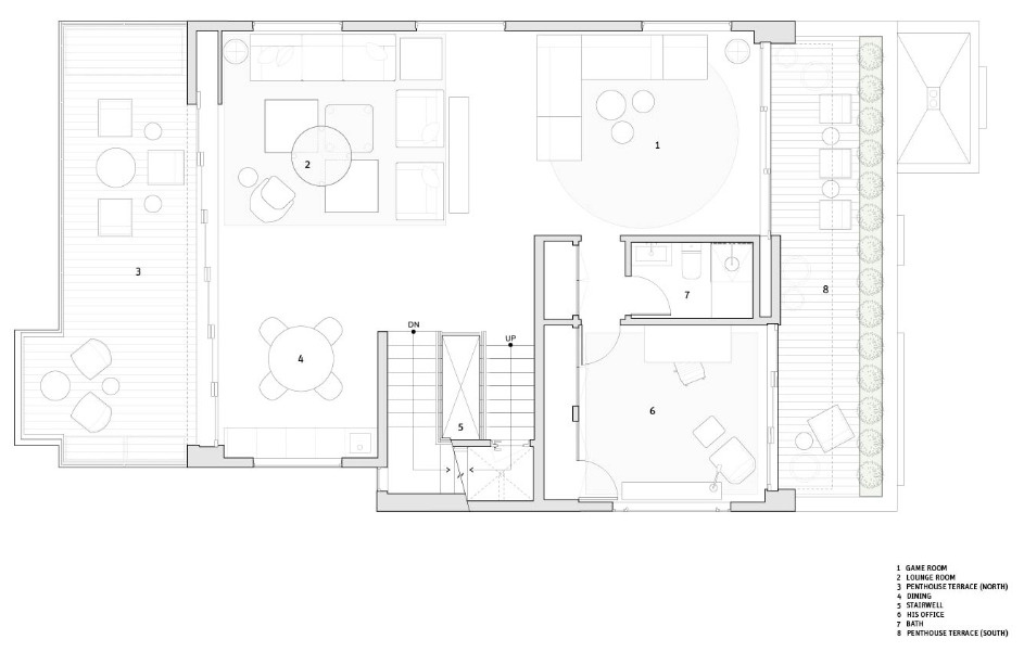 Discover how the floor plans of the Chromatic Scale Residence by Studio VARA balance open gathering spaces with private retreats across multiple levels. Anchored by a vibrant staircase that connects the entire home, the layout creates a seamless flow between family living, entertaining, and quiet moments.