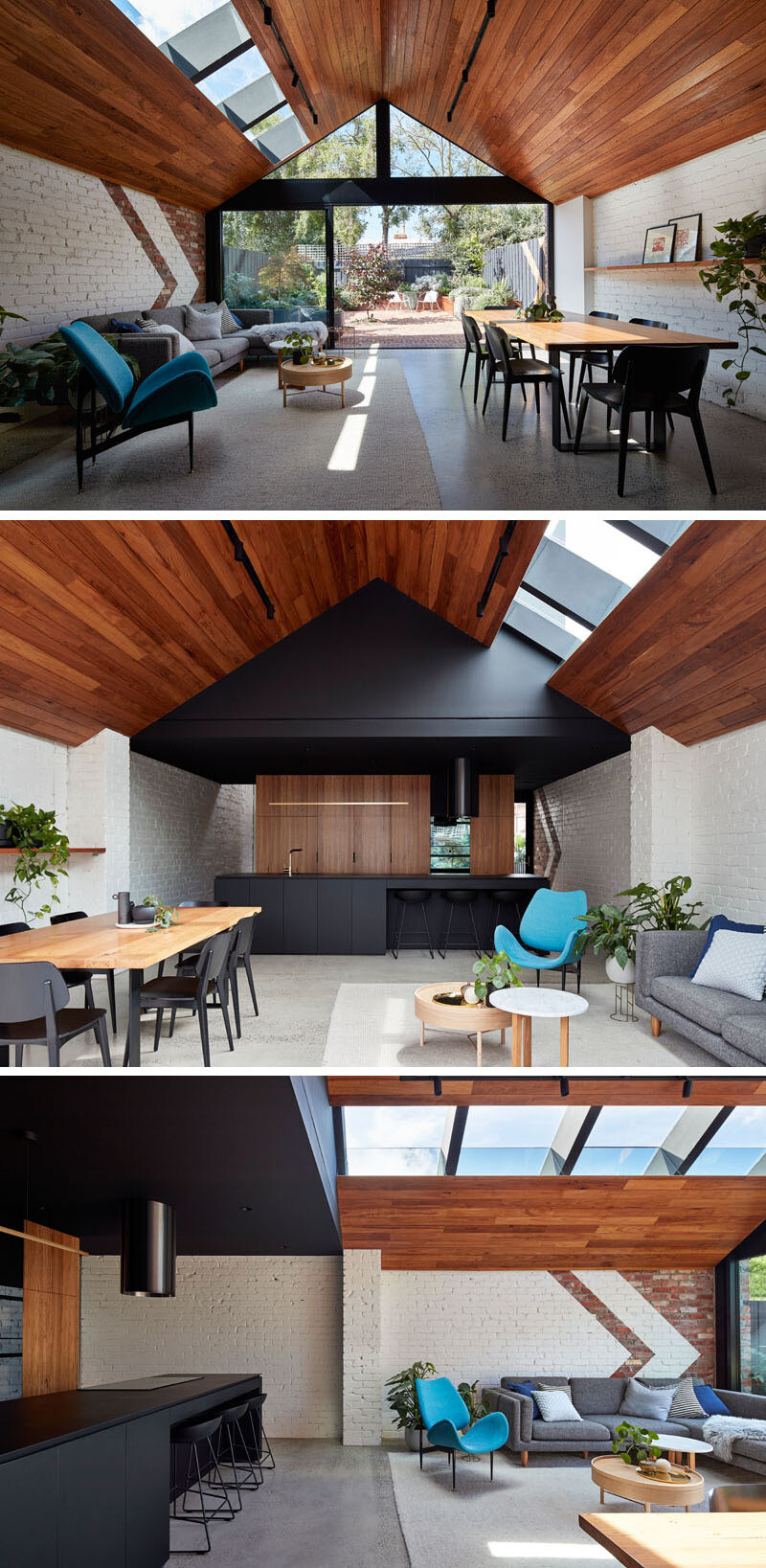 Take a tour of this Melbourne workers cottage renovation by A for Architecture, where a traditional home expands into a bright, modern family space.