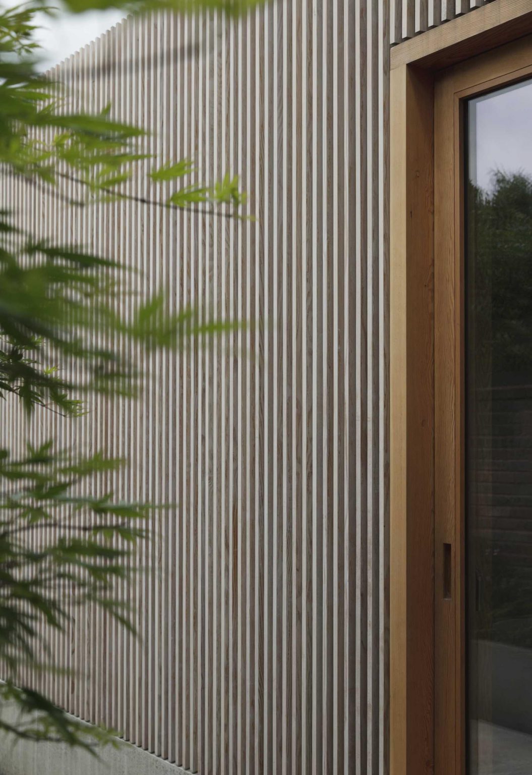 See how Canadian Douglas fir wraps this L-shaped extension, bringing warmth, natural light, and a seamless connection between the garden and the home's new living spaces.
