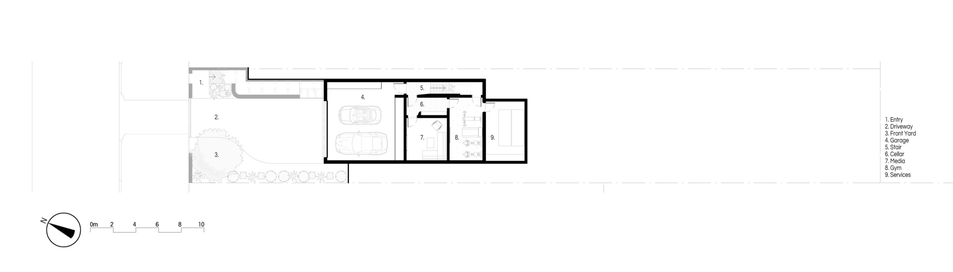 See the architectural sketches and drawings behind Sasso Nero by buck&simple, revealing the intersecting planes, skylights, garden views and spatial ideas that shaped this contemporary Seaforth residence.