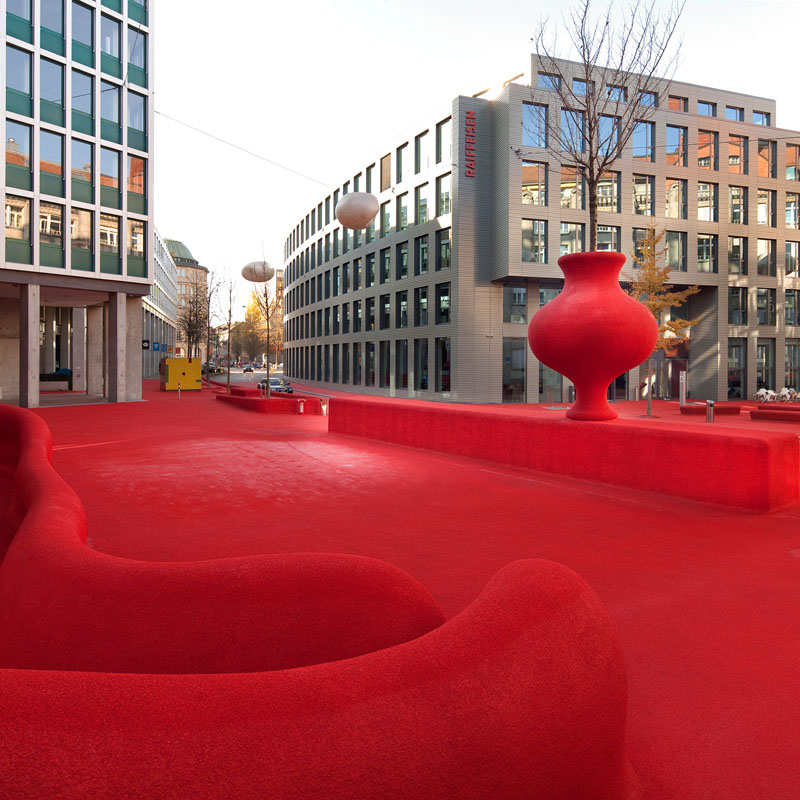 City Lounge, St. Gallen Urban Living Room by Carlos Martinez and Pipilotti Rist