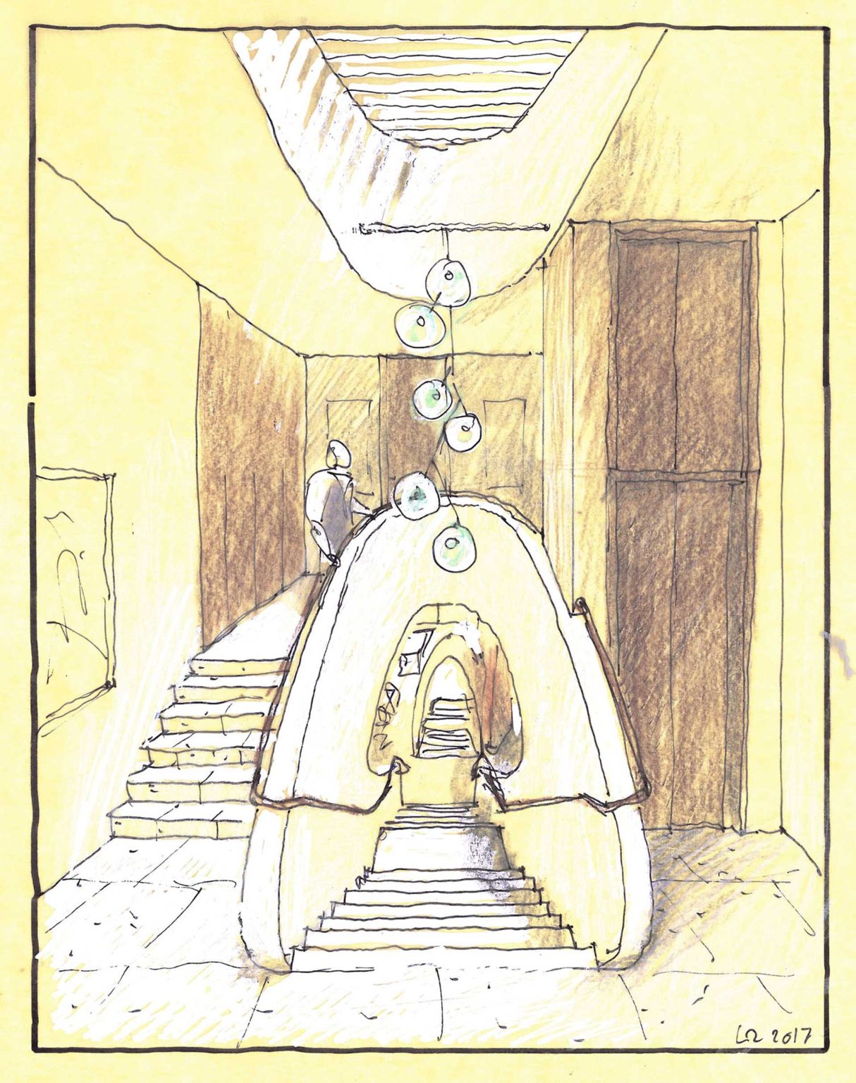 See the original architectural sketches for Earth-Ship by Luigi Rosselli Architects and discover how the Sydney home's additional floors and terraced form were developed.