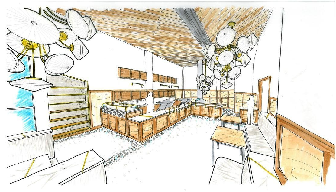 See how the original architectural drawings for Sightglass Coffee evolved into one of San Francisco's best-known café interiors, revealing the ideas behind the finished design.