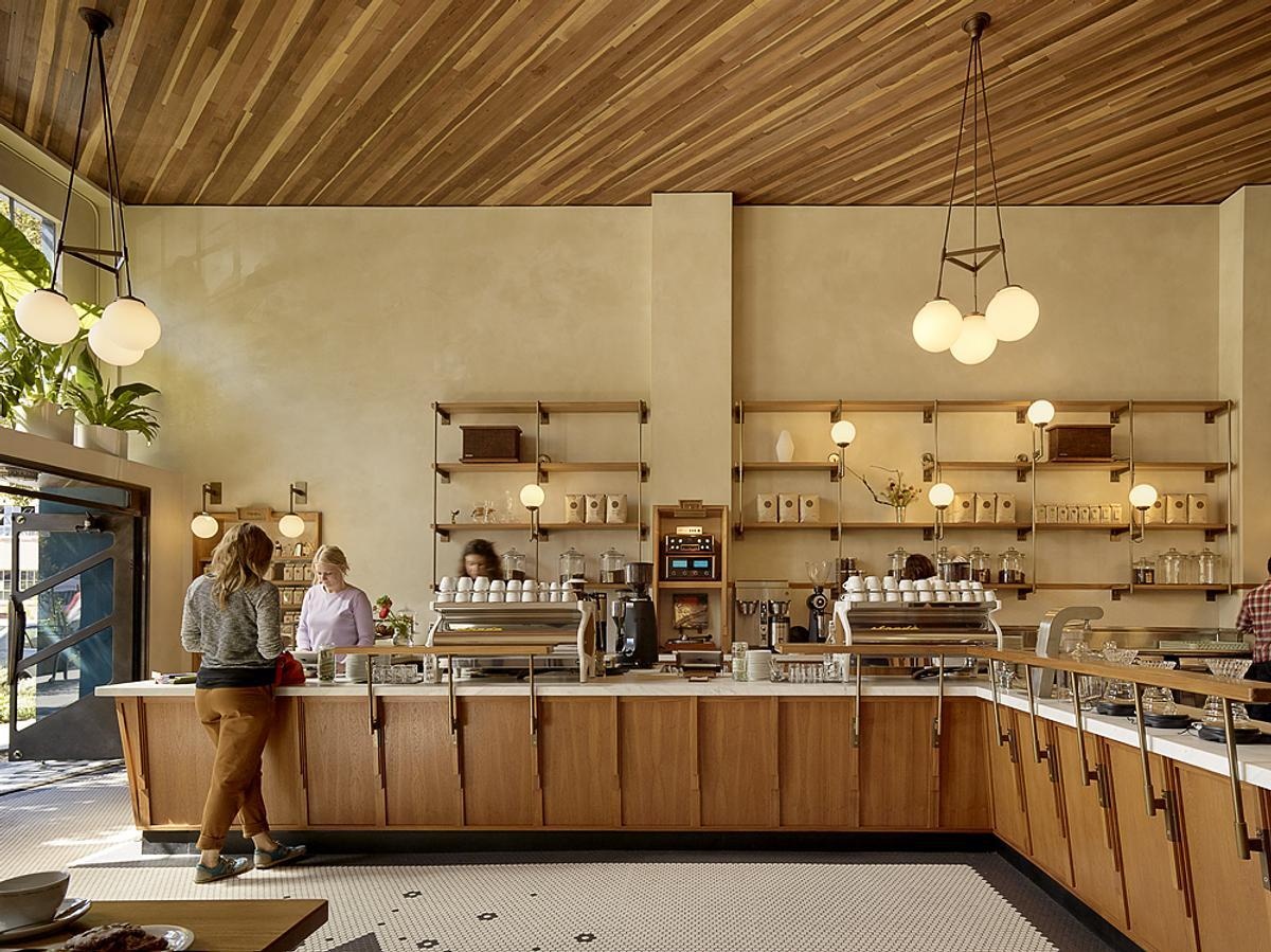 Explore Sightglass Coffee on 20th in San Francisco, a café designed by Studio BBA featuring custom details, warm materials, and timeless craftsmanship.
