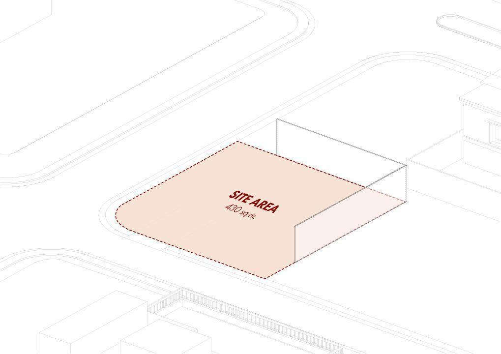 Explore the architectural drawings of Split Mass Residence by K-Thengono Design Studio to see how the split volumes, office, private living spaces, pool and rooftop are arranged across the site.